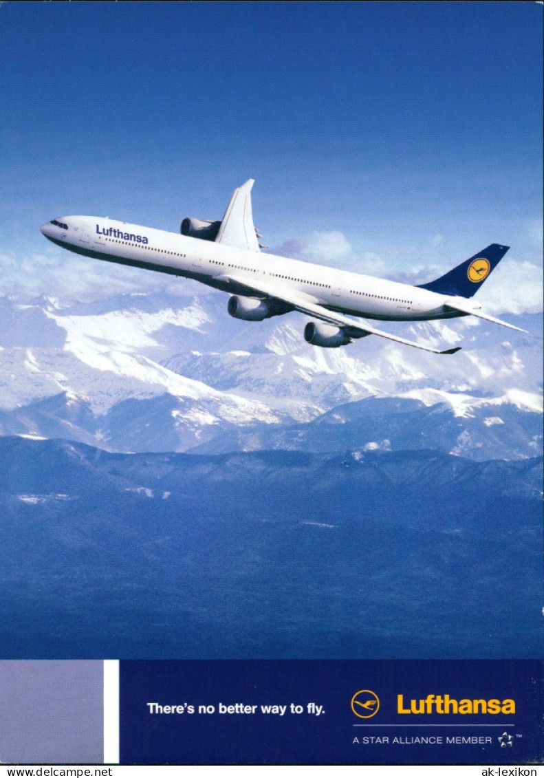 Ansichtskarte  Flugzeuge & Luftverkehr Lufthansa Airbus A340-600 Im Flug 2006 - 1946-....: Ere Moderne