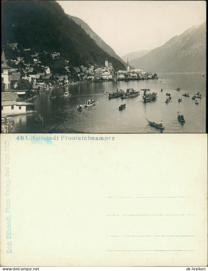 Ansichtskarte Hallstatt Fotokarte: Fronleichnamprozession 1925 - Other & Unclassified