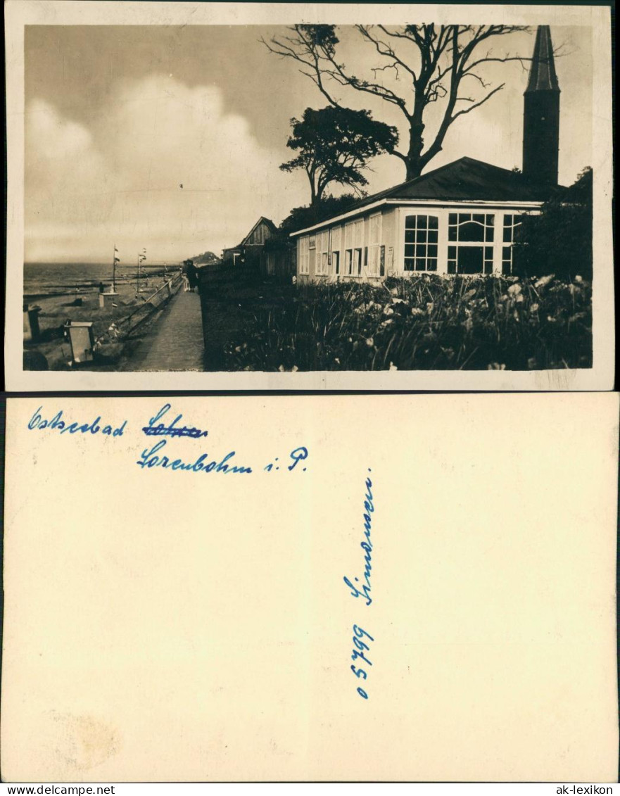 Sorenbohm Sarbinowo (Mielno) Partie An Der Strandhalle, Kirche 1932 Privatfoto - Pommern