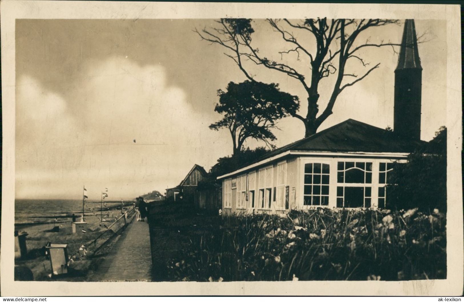 Sorenbohm Sarbinowo (Mielno) Partie An Der Strandhalle, Kirche 1932 Privatfoto - Pommern