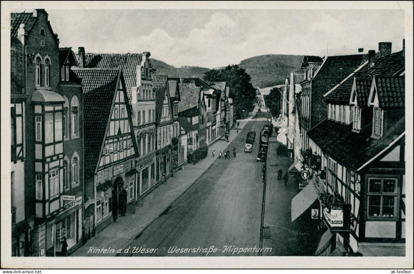 Ansichtskarte Rinteln Weserstraße 1956 - Rinteln