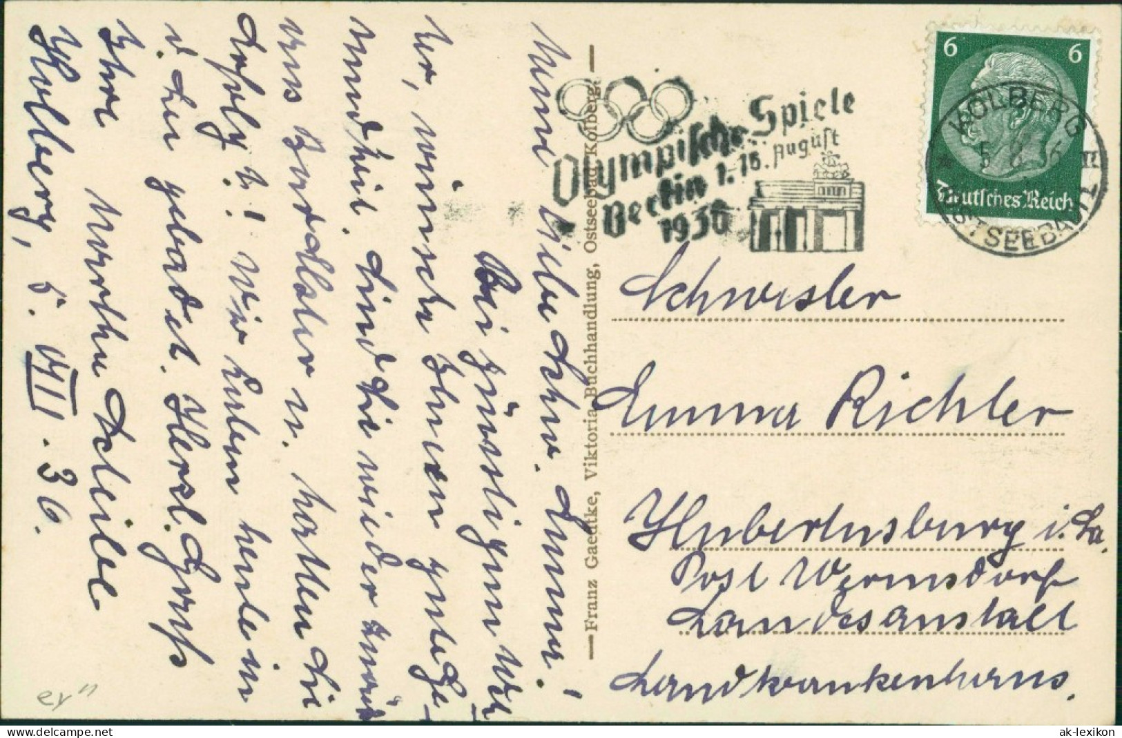 Postcard Kolberg Kołobrzeg Partie Im Rosengarten 1922 - Pommern