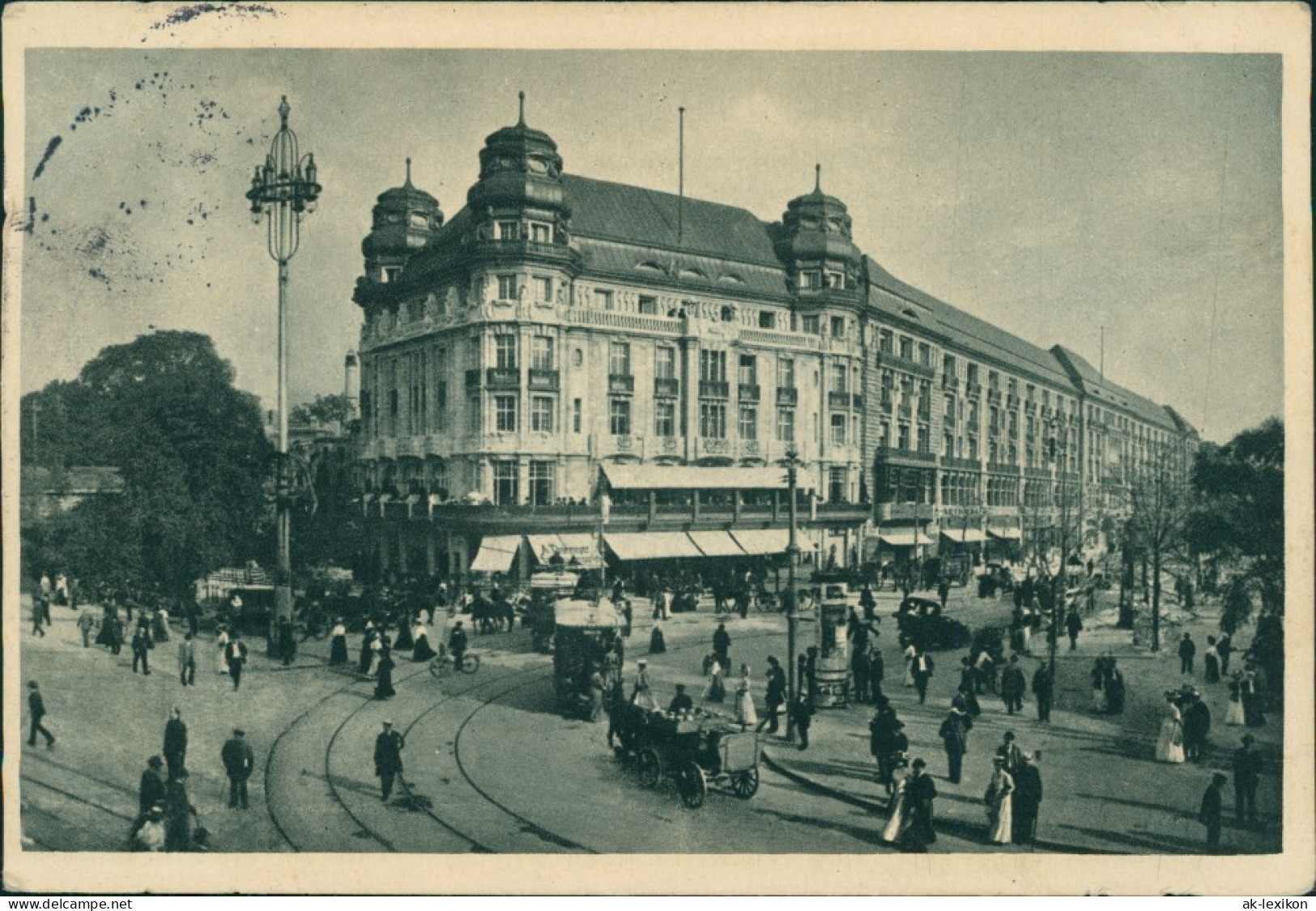 Ansichtskarte Tiergarten-Berlin Potsdamer Platz Kaffee Fürstenhof 1911 - Tiergarten