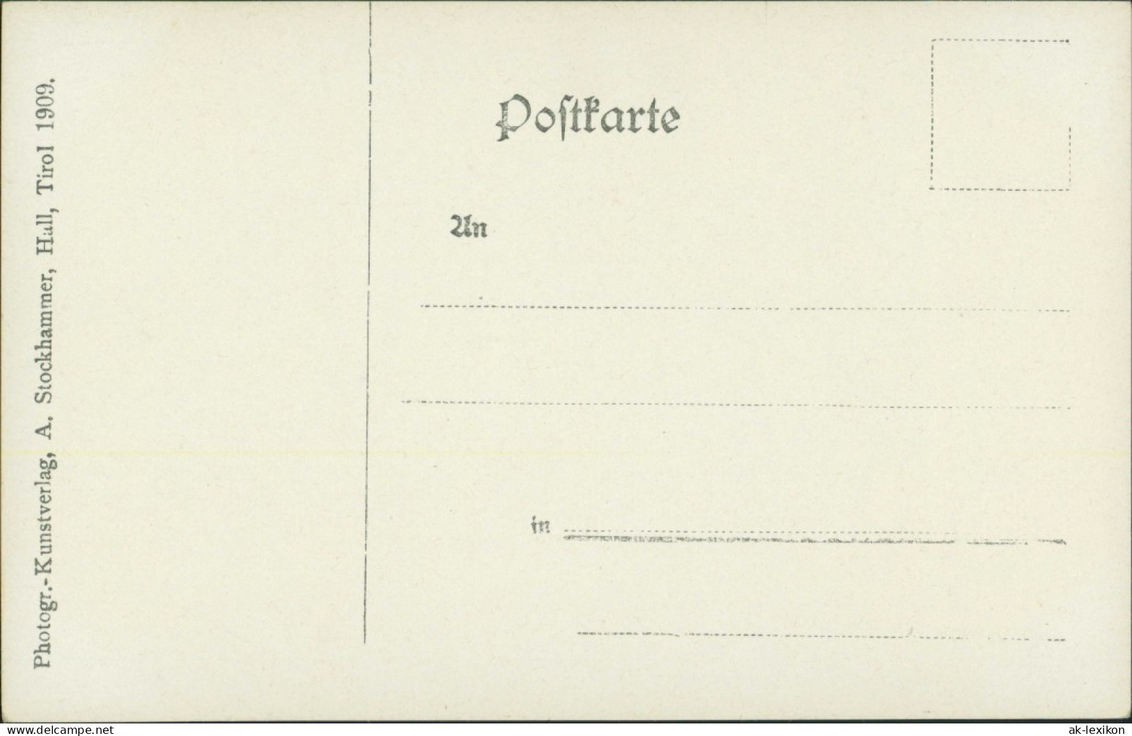 Ansichtskarte Innsbruck Treppenaufgang - Innen 1909 - Innsbruck