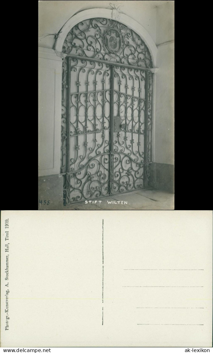 Ansichtskarte Innsbruck Kloster/Abtei Wilten - Portal 1909 - Innsbruck