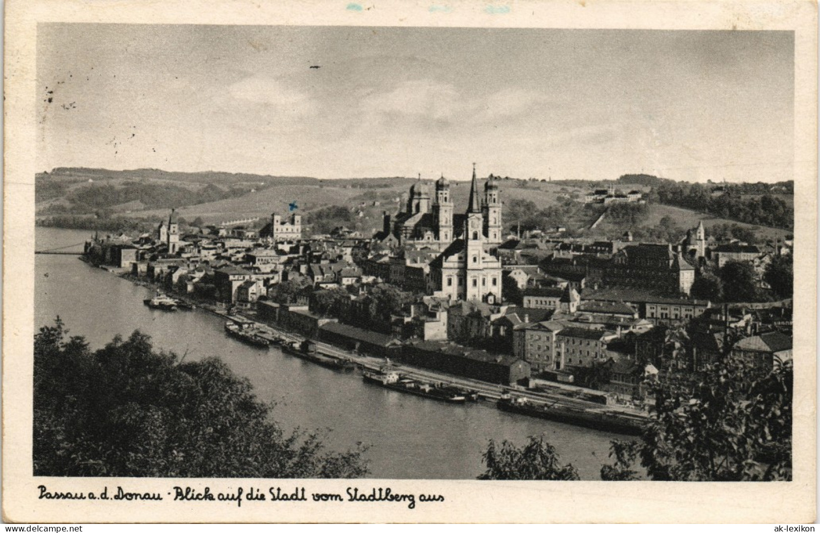 Ansichtskarte Passau Panorama-Ansicht Blick Auf Stadt Vom Stadtberg Aus 1956 - Passau