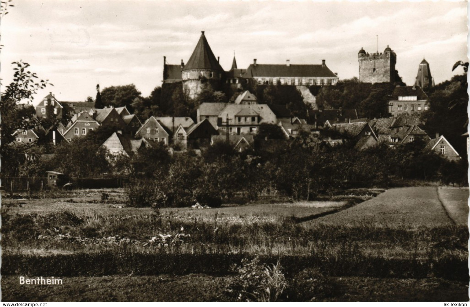 Ansichtskarte Bad Bentheim Teilansicht Des Ortes 1966 - Bad Bentheim