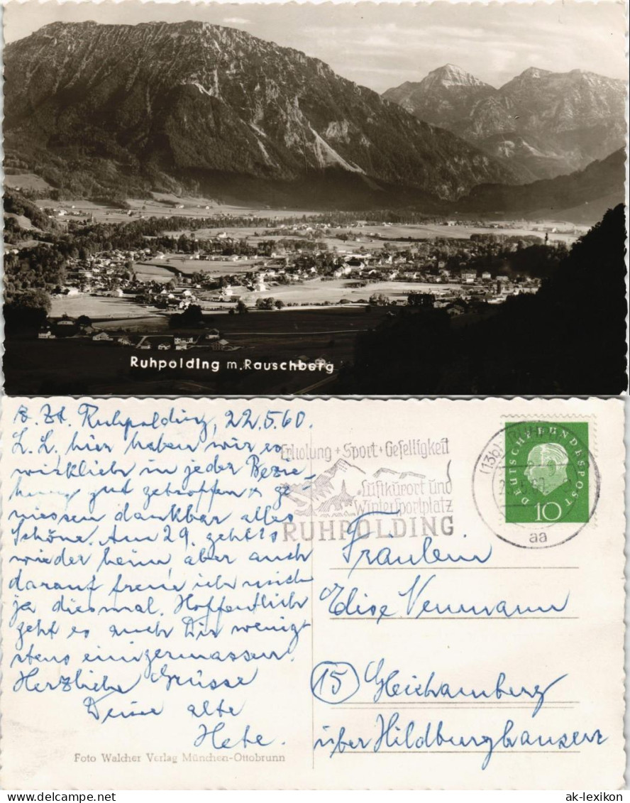 Ansichtskarte Ruhpolding Ruhpolding M. Rauschberg Panorama 1960 - Ruhpolding