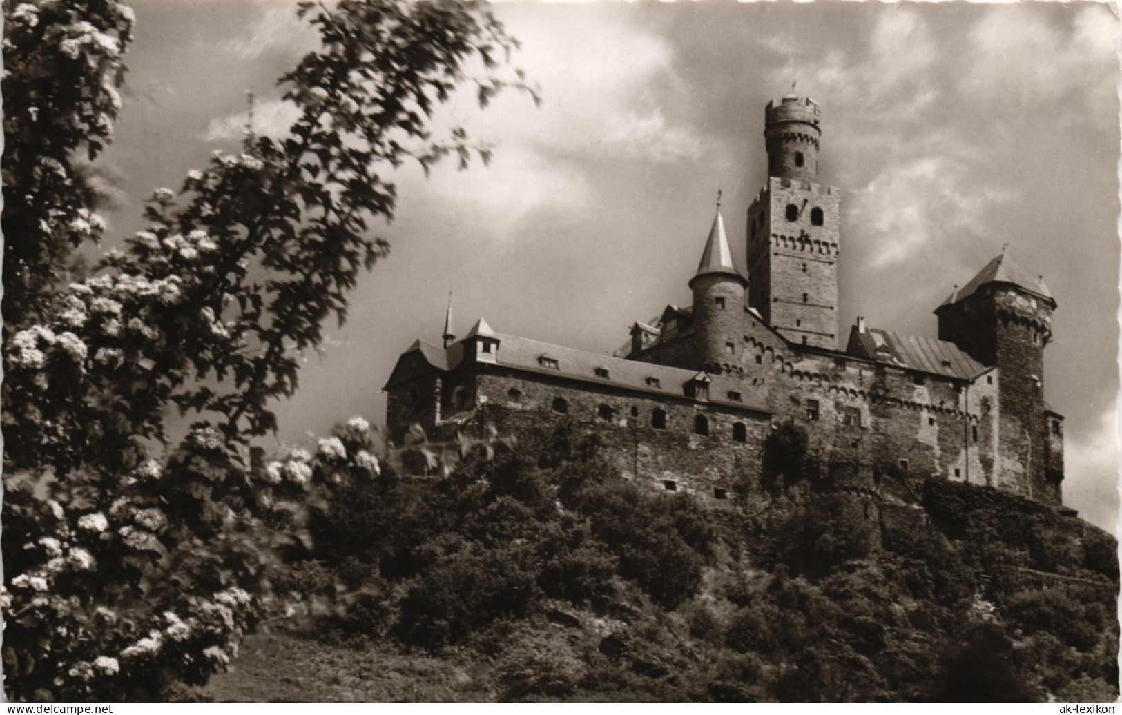 Ansichtskarte Braubach Marksburg Gesamtansicht Castle View 1960 - Braubach