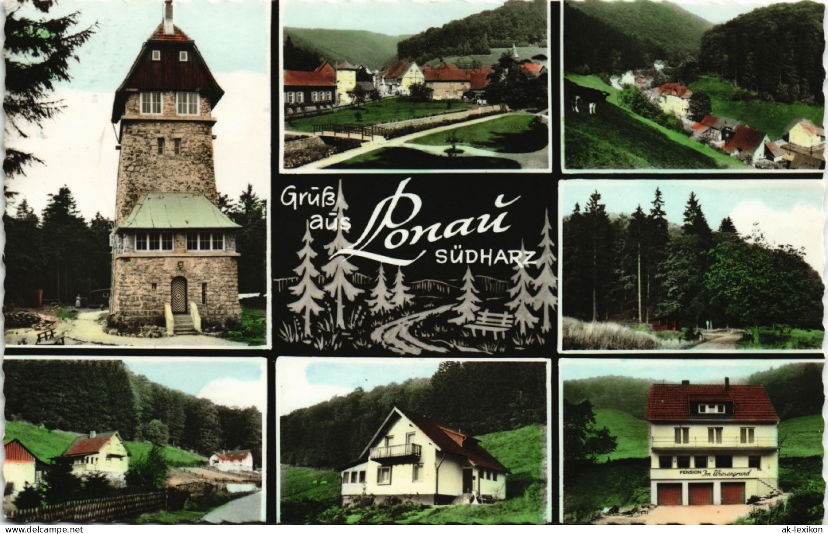 Lonau-Herzberg (Harz) Mehrbild-AK  Ansichten, Wohnhäuser, Panorama Uvm. 1968 - Herzberg