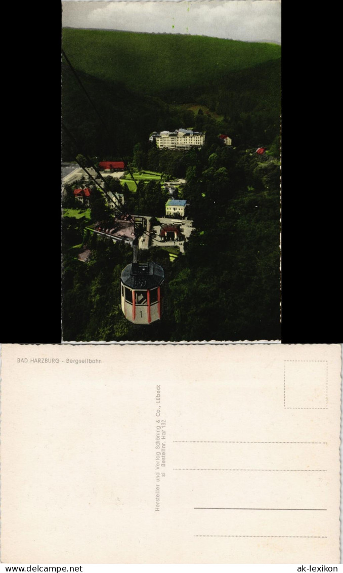 Ansichtskarte Bad Harzburg Bergseilbahn Panorama-Ansicht 1960 - Bad Harzburg