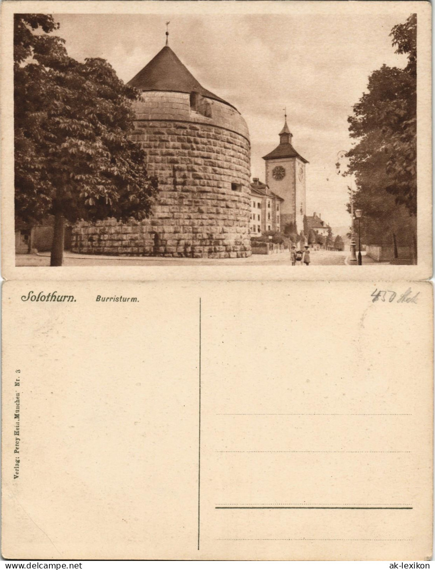 Ansichtskarte Solothurn Soleure/ Soletta Burristurm 1920 - Sonstige & Ohne Zuordnung