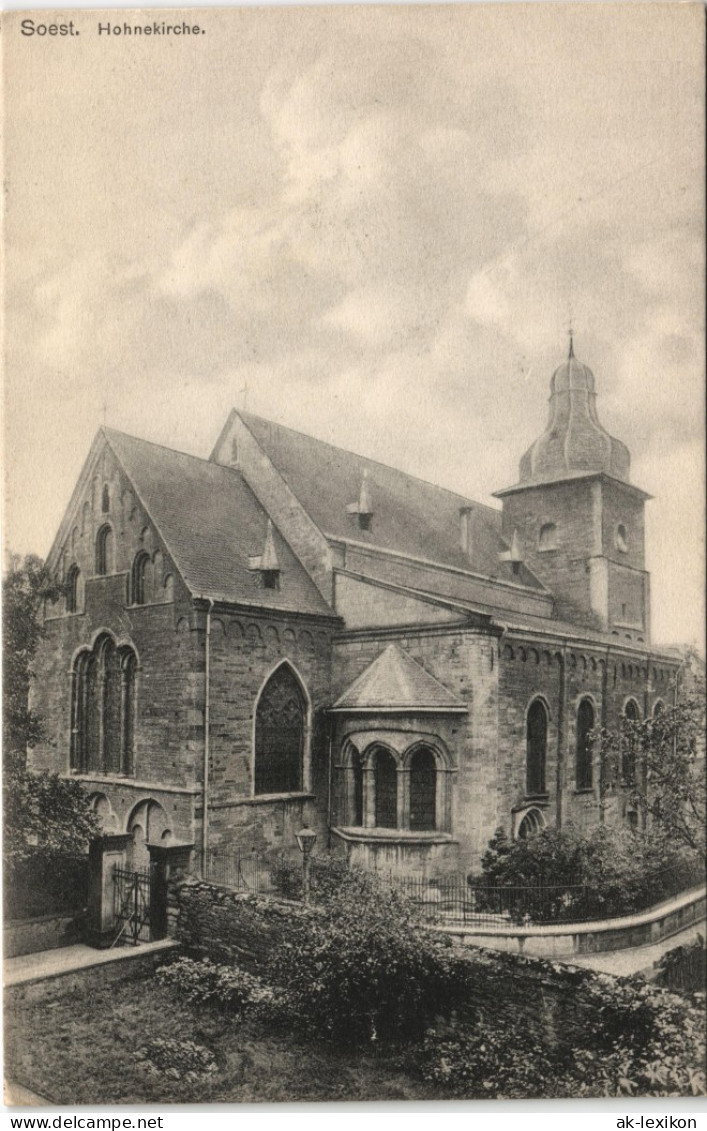 Ansichtskarte Soest Partie A.d. Kirche Hohnekirche 1910 - Soest