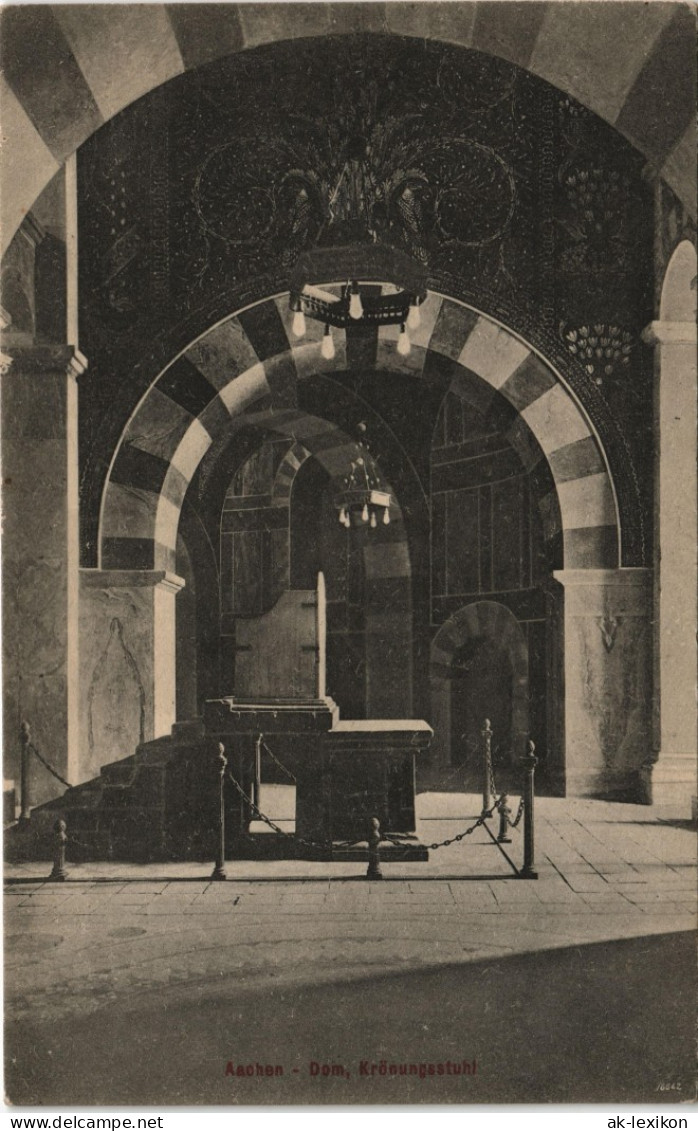 Ansichtskarte Aachen Dom, Krönungestuhl 1910 - Aachen