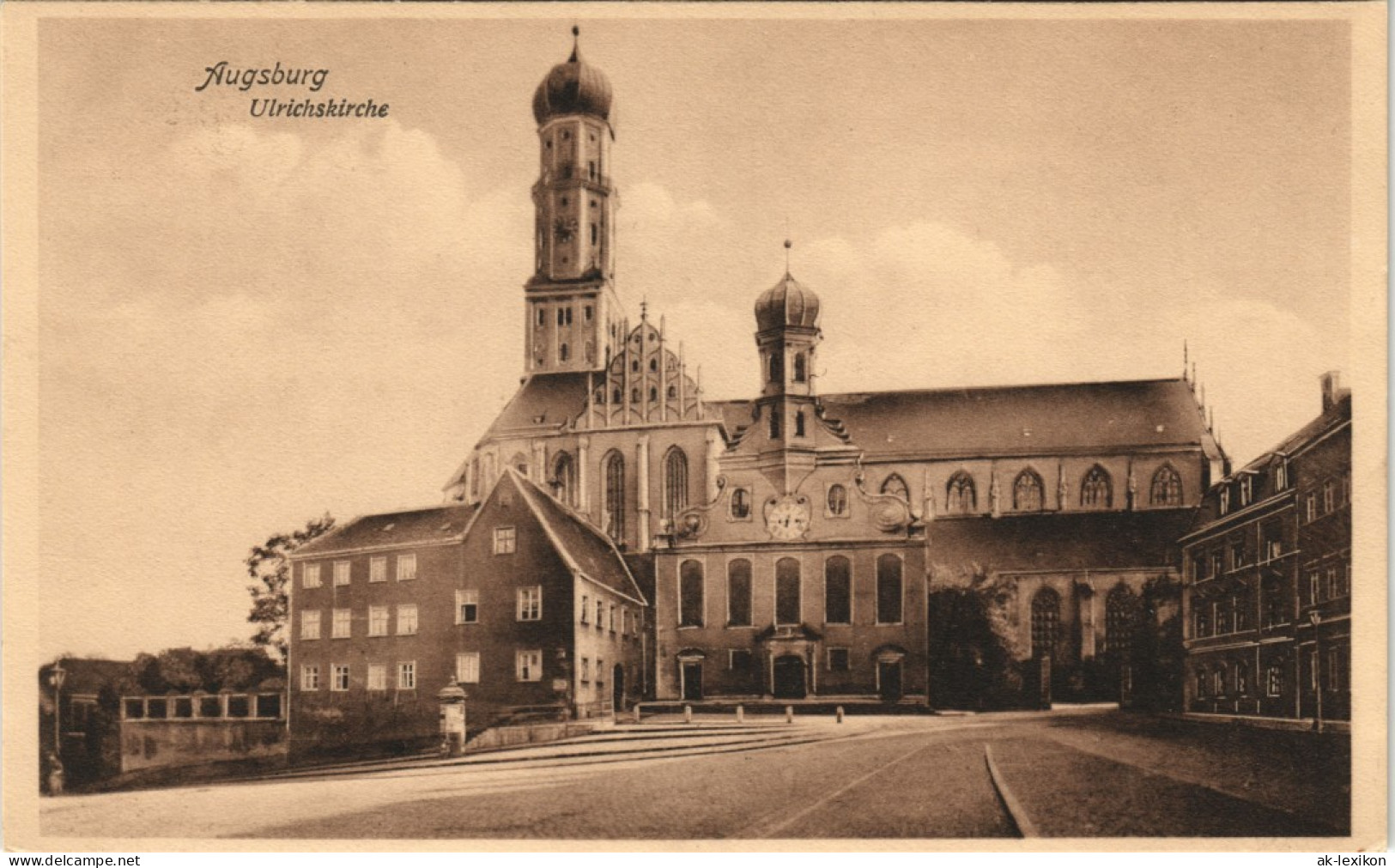 Ansichtskarte Augsburg Ulrichskirche 1924 - Augsburg