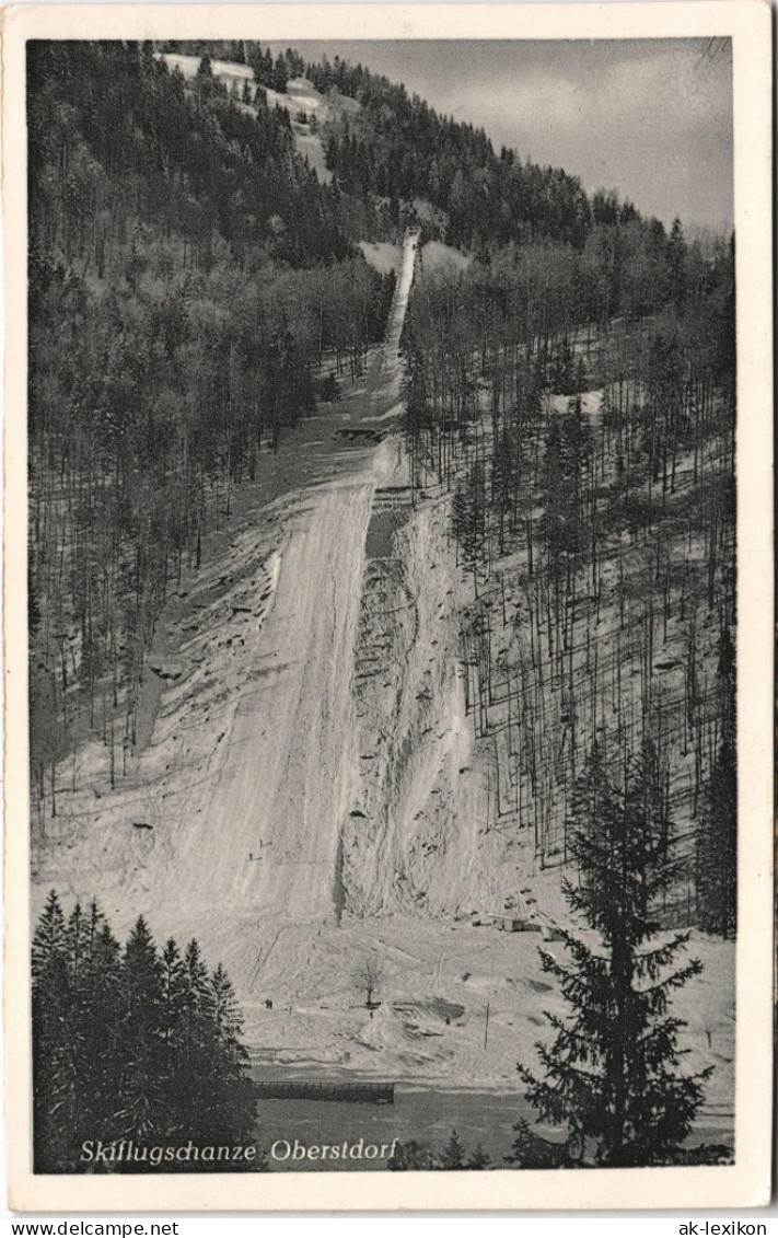 Ansichtskarte Oberstdorf (Allgäu) Skiflugschanze 1928 - Oberstdorf