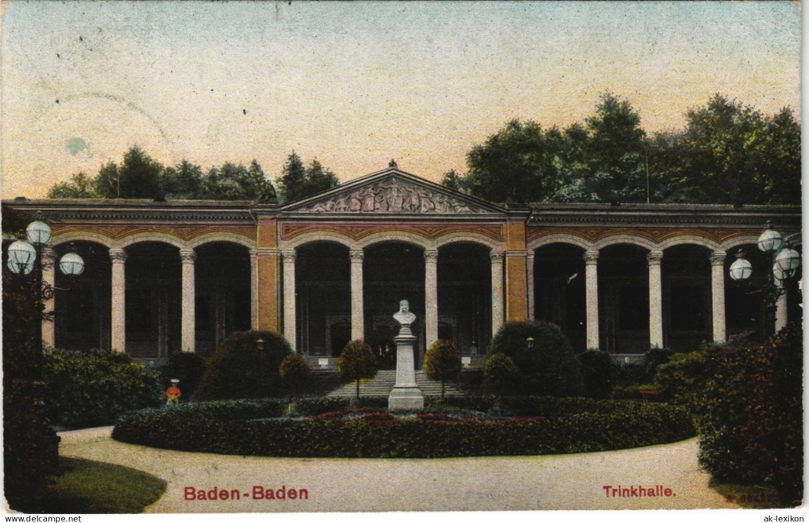 Ansichtskarte Baden-Baden Trinkhalle 1912 - Baden-Baden