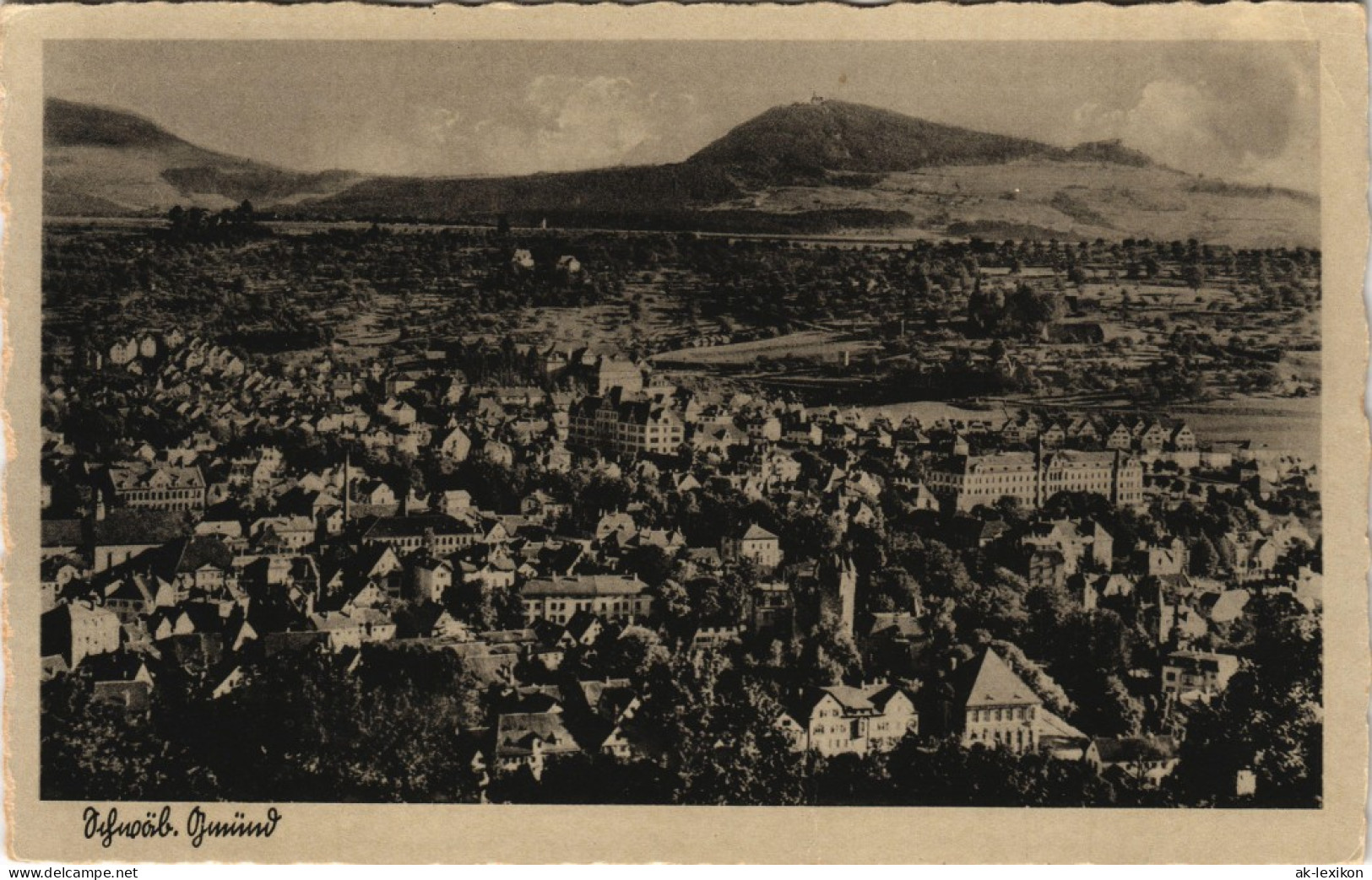 Ansichtskarte Schwäbisch Gmünd Blick Auf Die Stadt 1932 - Schwaebisch Gmünd