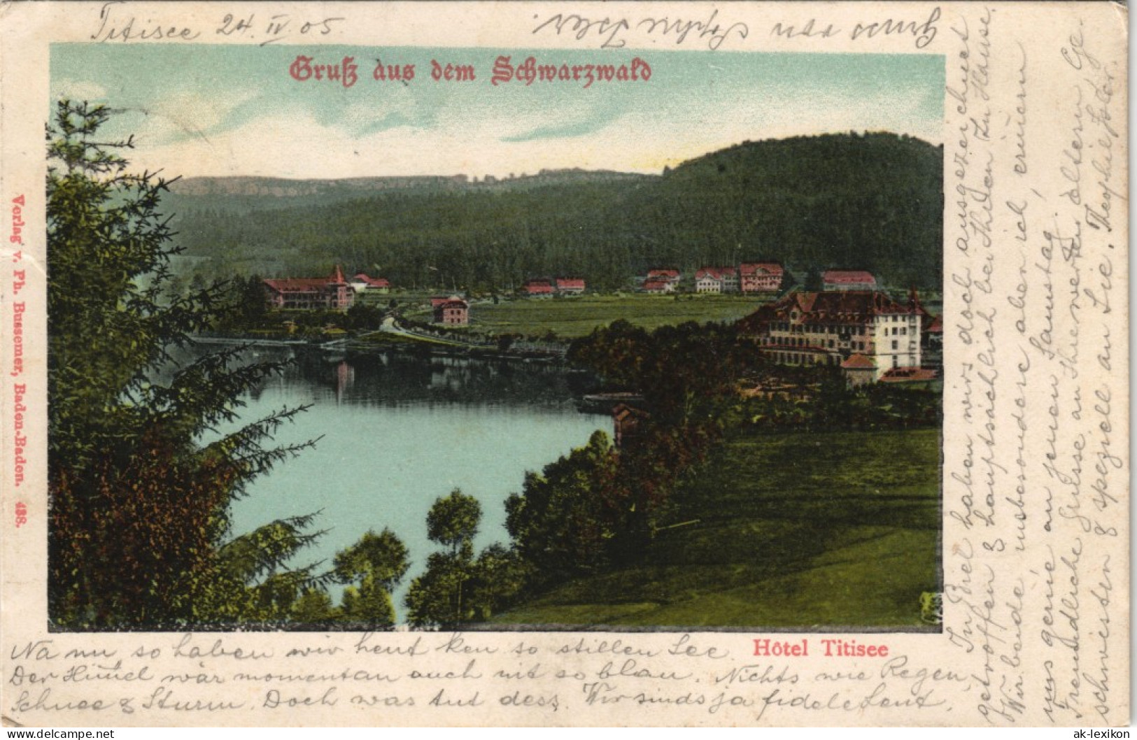 Ansichtskarte Titisee-Neustadt Hotel Titisee 1905 - Titisee-Neustadt