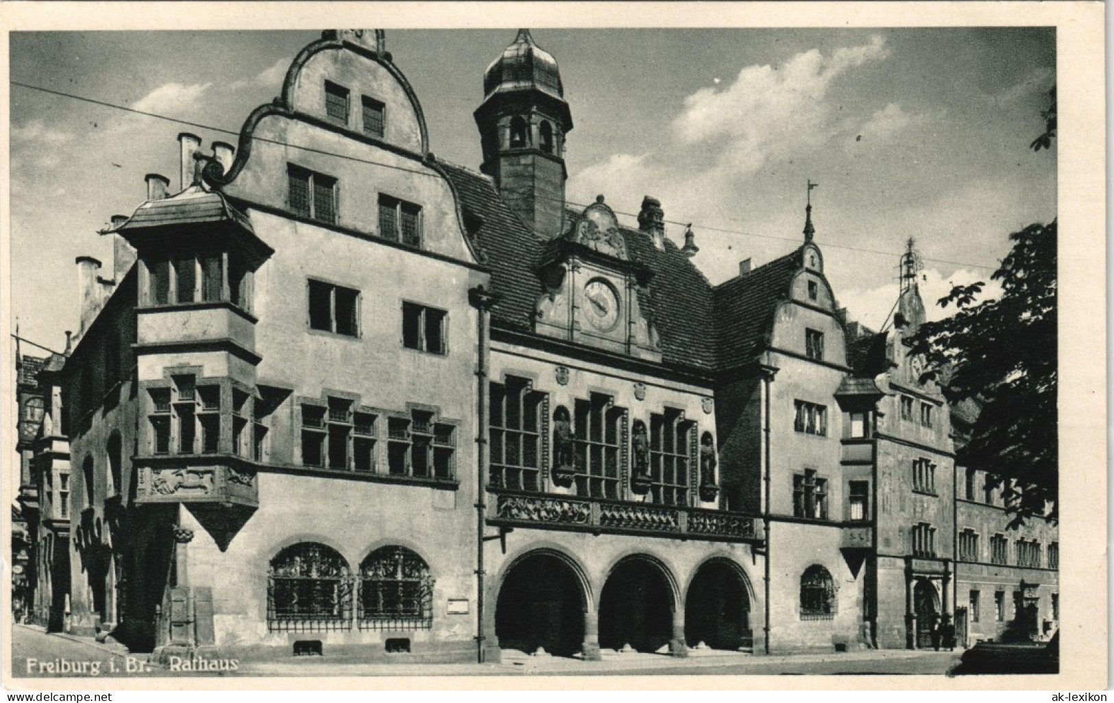 Ansichtskarte Freiburg Im Breisgau Neues Rathaus 1929 - Freiburg I. Br.
