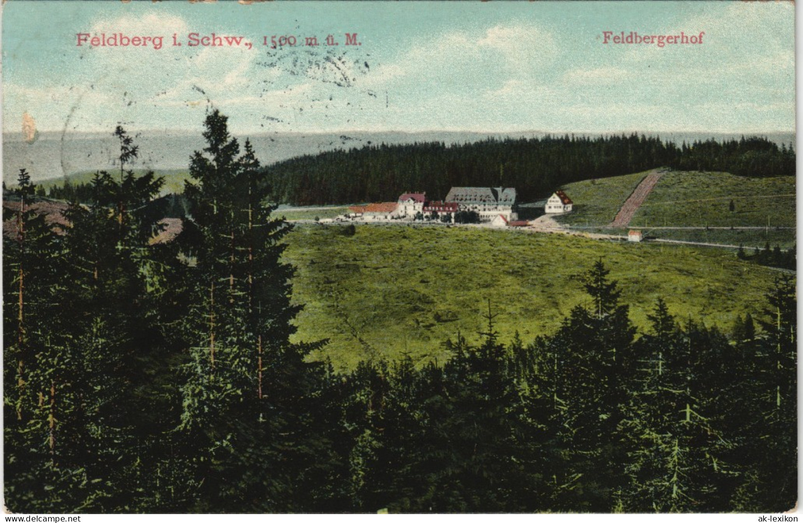 Ansichtskarte Feldberg (Schwarzwald) Feldbergerhof 1913 - Feldberg