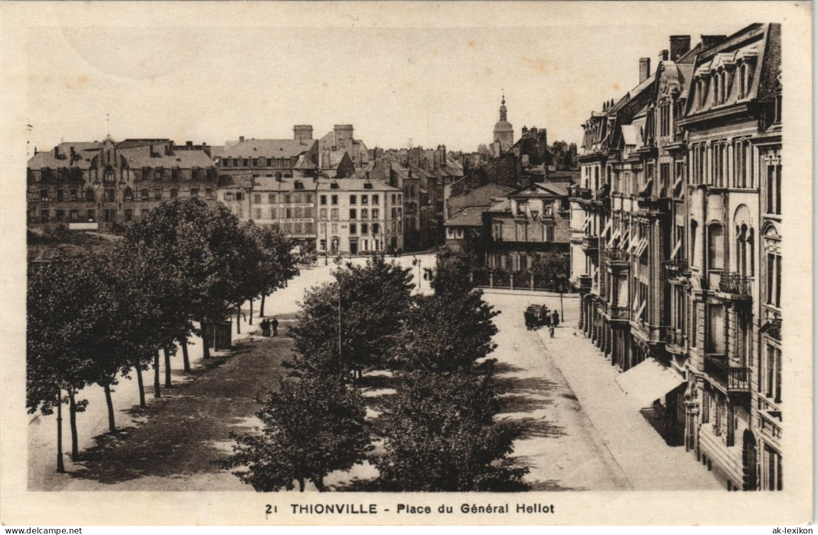 CPA Diedenhofen Thionville Place Du Général Hellot 1941 - Autres & Non Classés