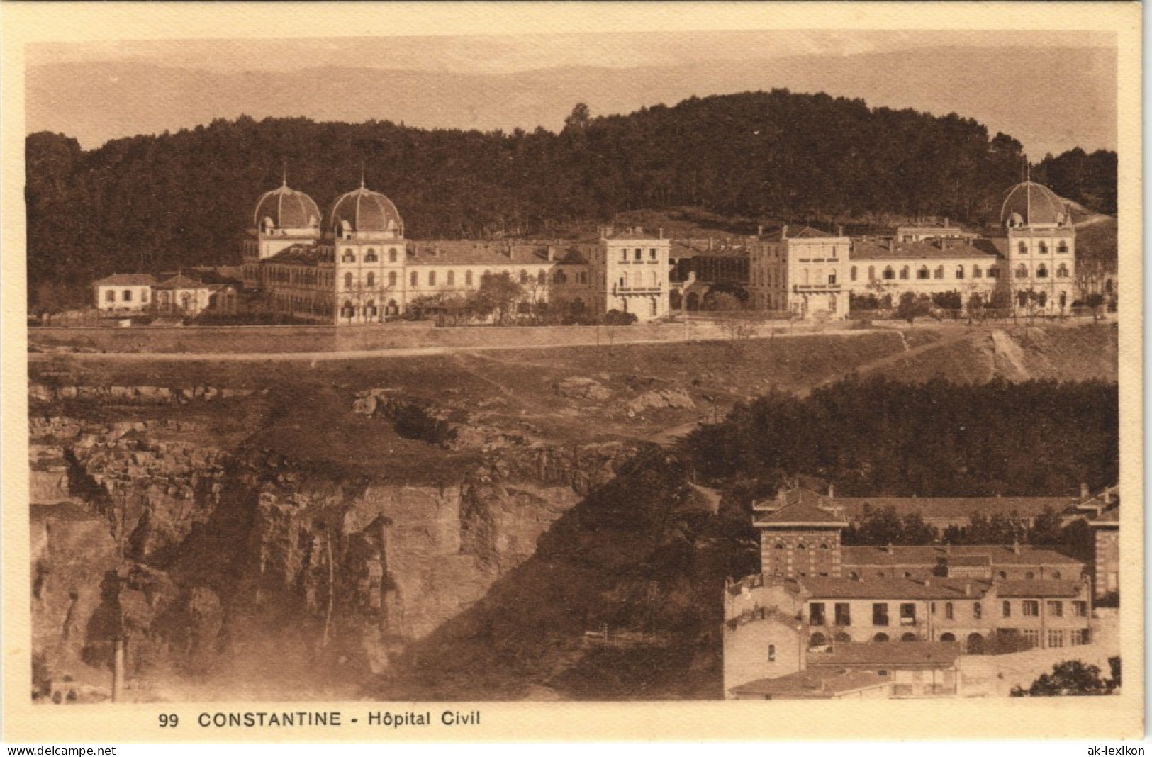 Constantine قسنطينة Hôpital Civil, Algerien Africa Postcard 1910 - Constantine