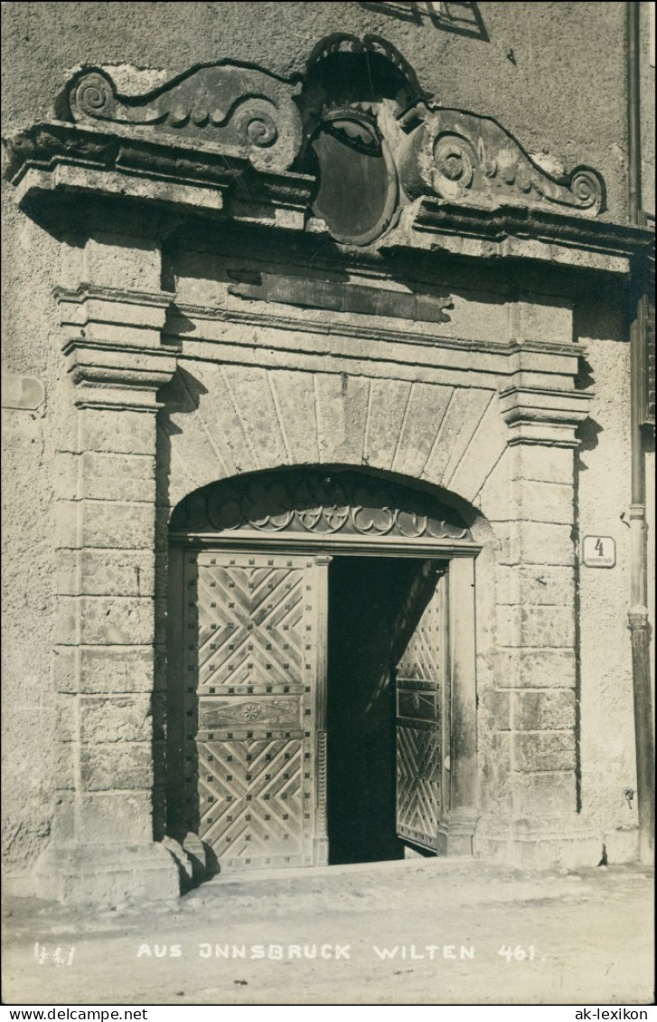 Ansichtskarte Innsbruck Wilten - Tür - Eingangsportal 1909 - Innsbruck