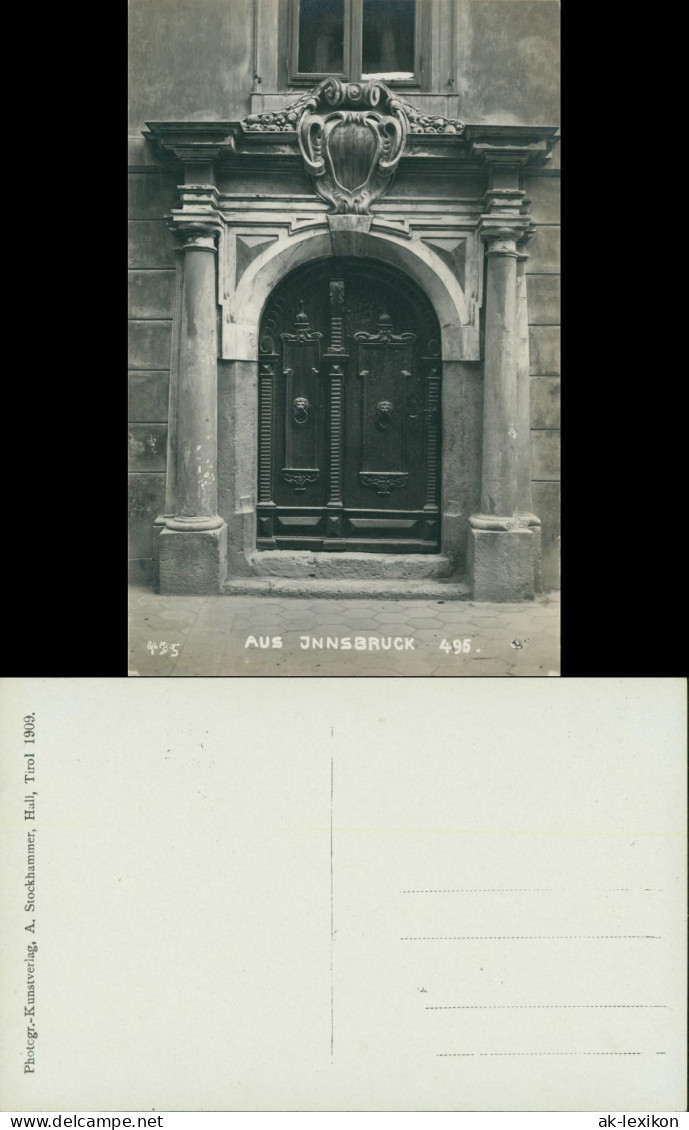 Ansichtskarte Innsbruck Portal - Hausfassade 1909 - Innsbruck