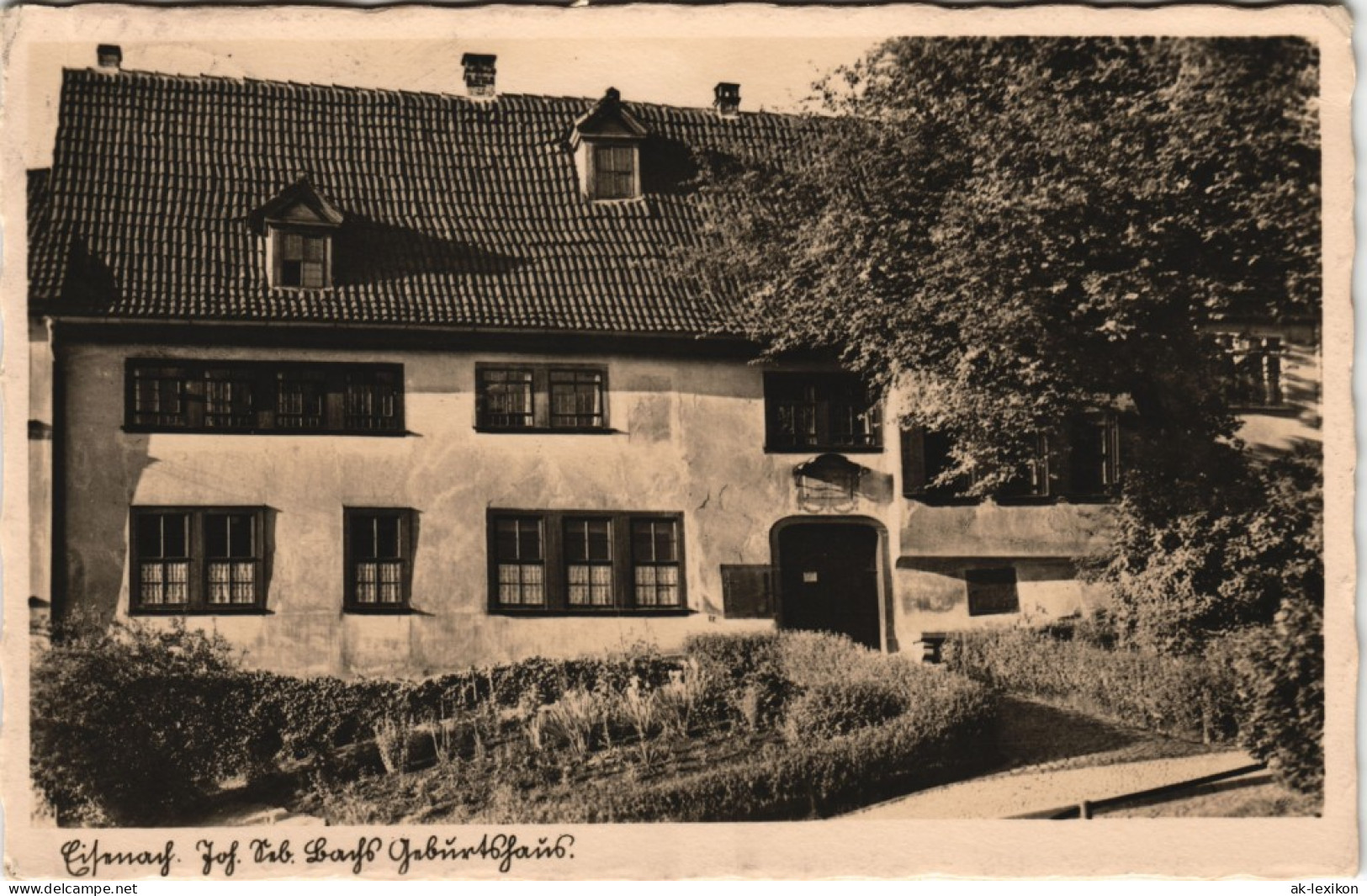 Ansichtskarte Eisenach Johann Sebastian Bach's Geburtshaus 1936 - Eisenach