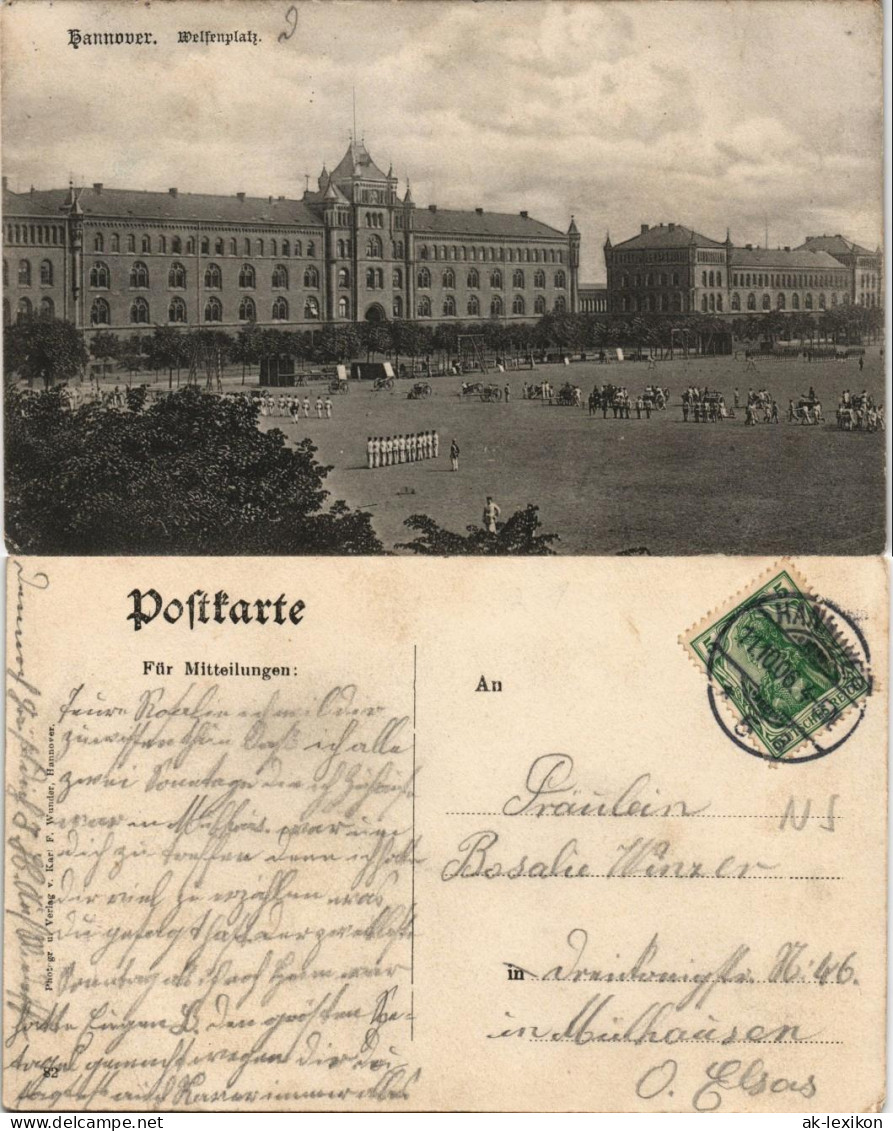 Ansichtskarte Hannover Parade Auf Dem Welfenplatz 1906 - Hannover