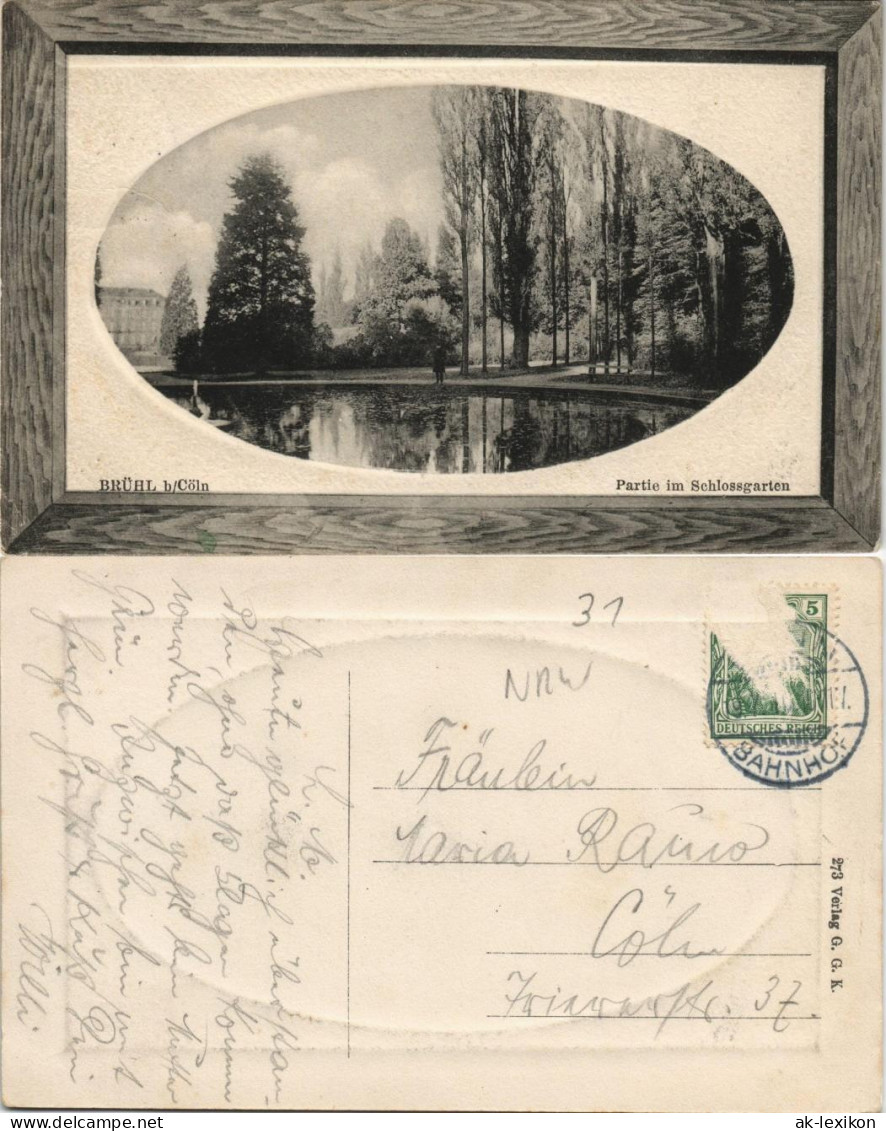 Ansichtskarte Brühl Partie Im Schloßgarten 1911 - Bruehl