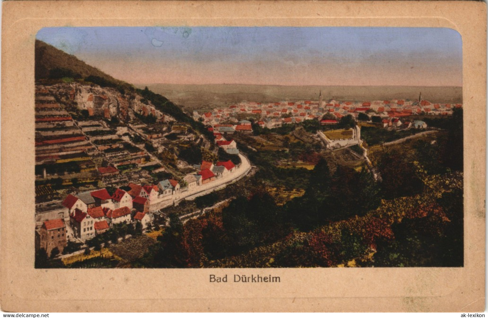Ansichtskarte Bad Dürkheim Panorama-Ansicht 1919 - Bad Duerkheim