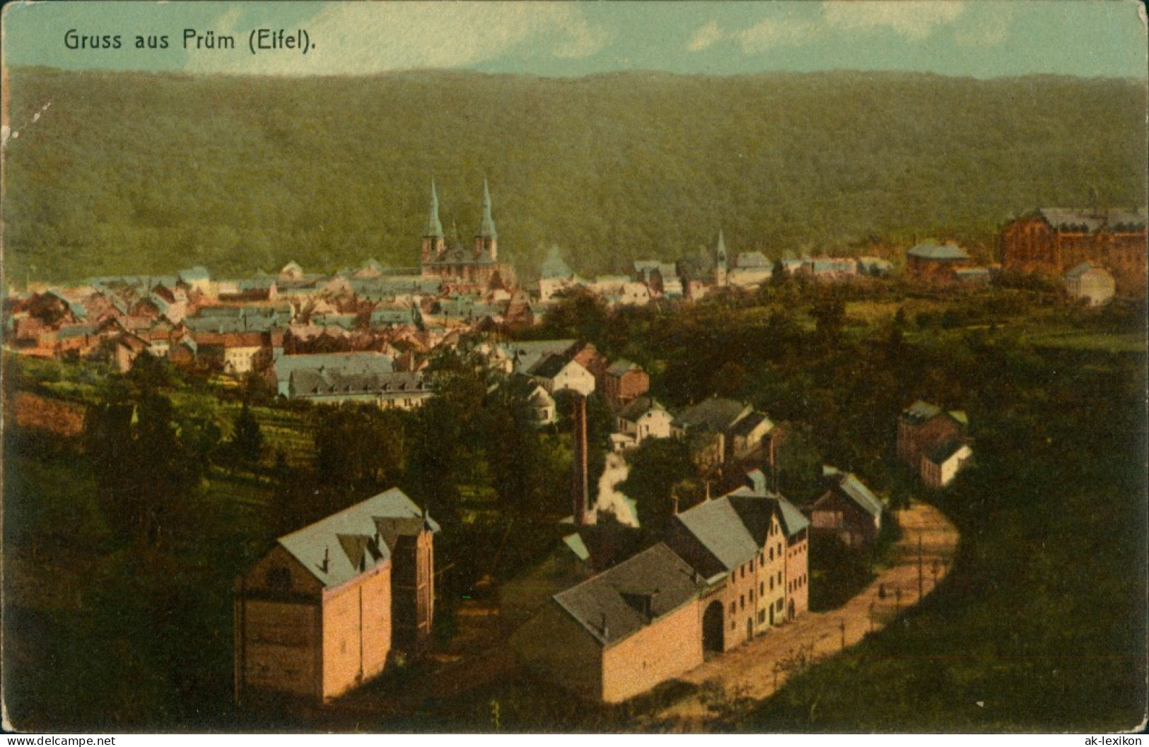 Ansichtskarte Prüm Stadtpartie 1914 - Prüm