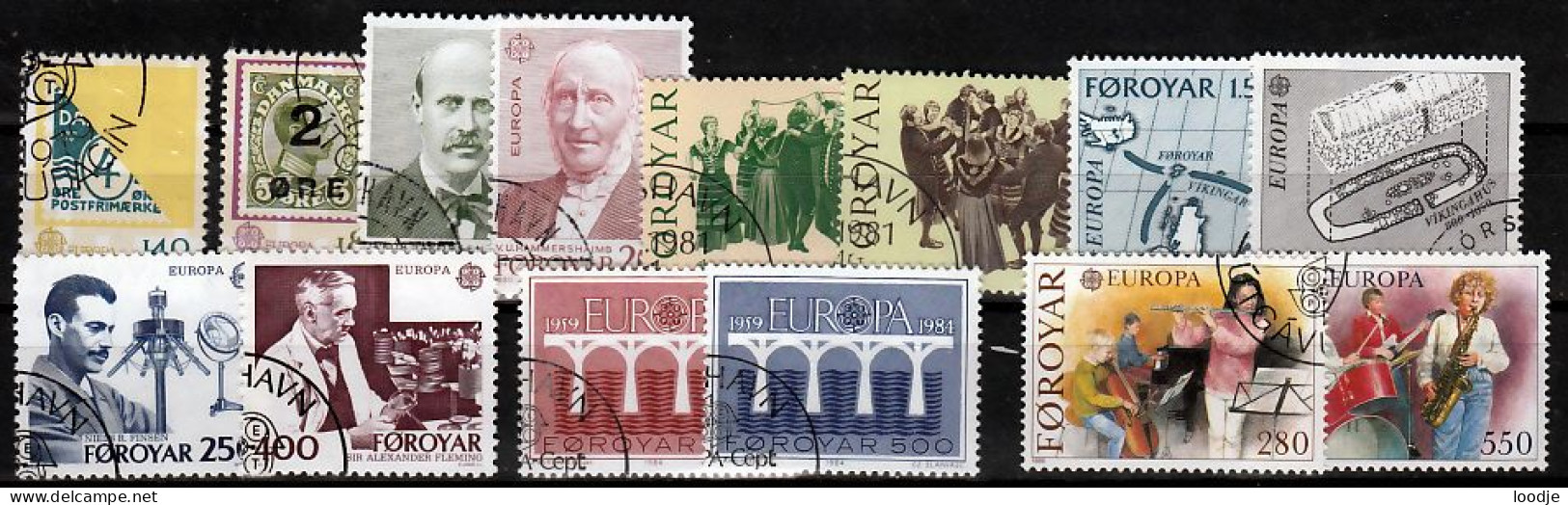 Faeroer Europa Cept 1979 T.m. 1985 Gestempeld - Faroe Islands