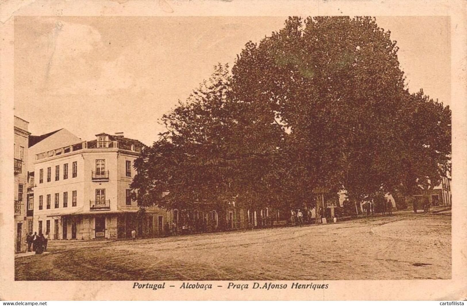 ALCOBAÇA - Praça D. Afonso Henriques  ( 2 Scans ) - Leiria