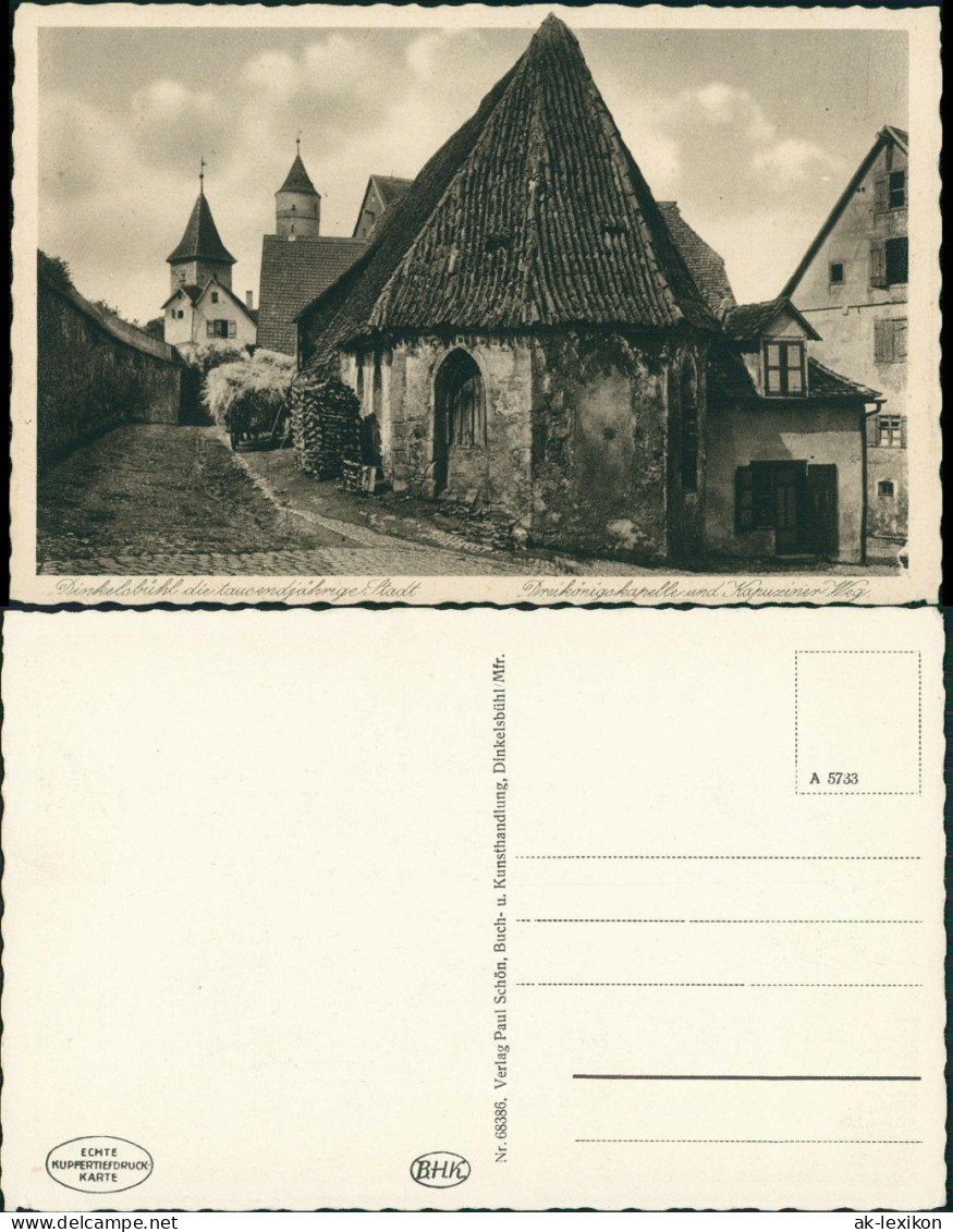 Ansichtskarte Dinkelsbühl Straßen 1938 - Dinkelsbühl