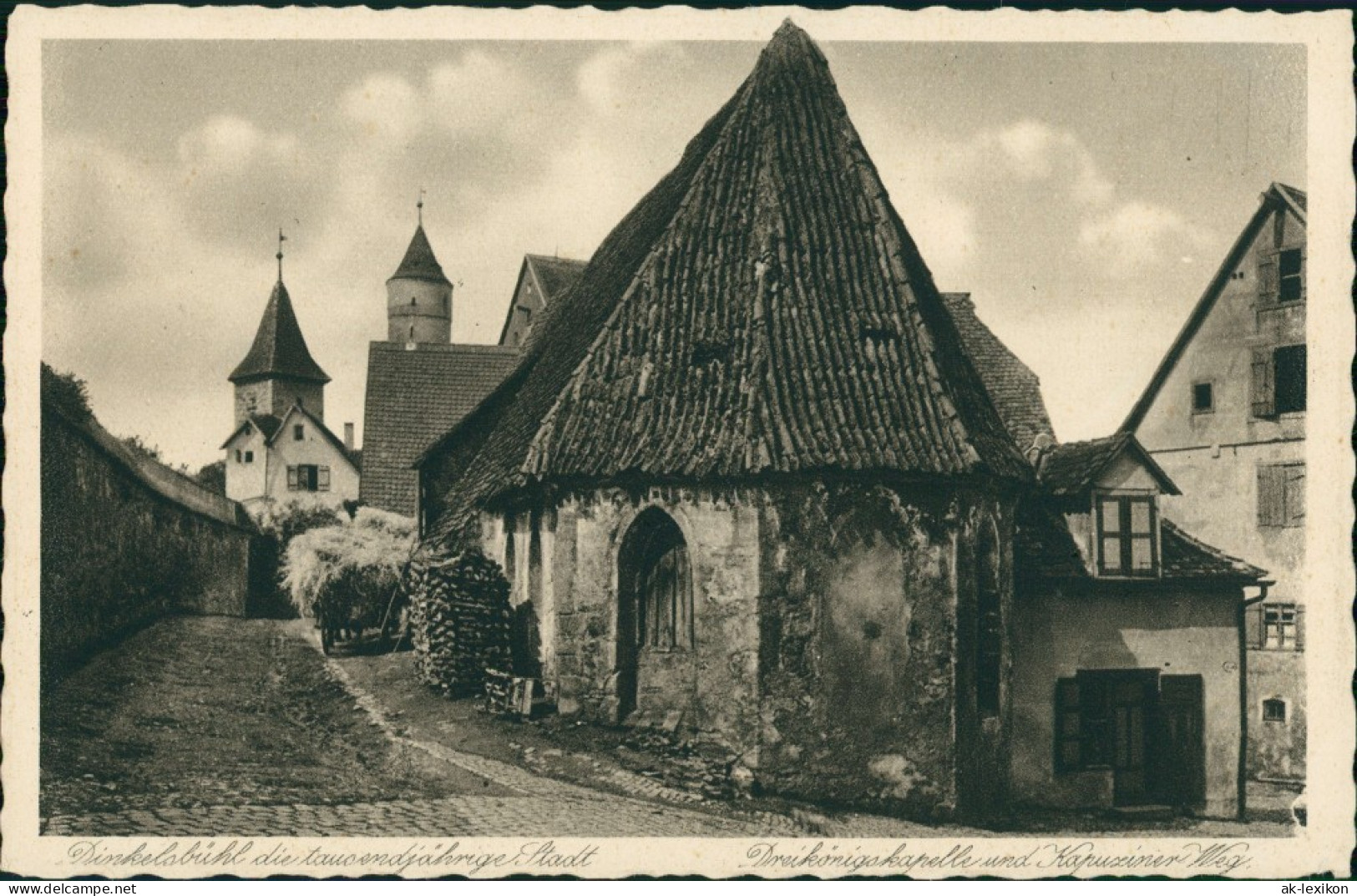 Ansichtskarte Dinkelsbühl Straßen 1938 - Dinkelsbuehl