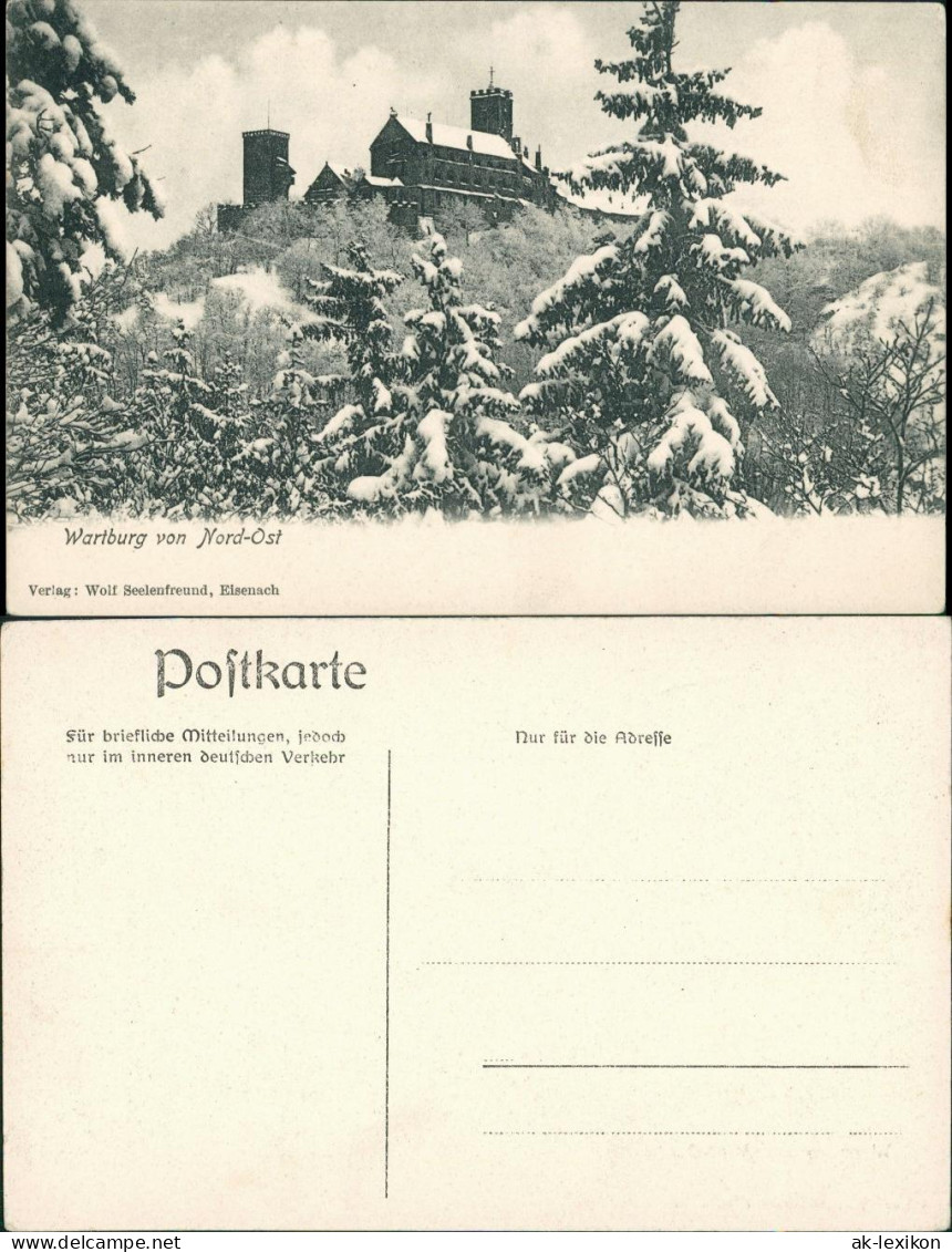 Ansichtskarte Eisenach Wartburg Im Winter 1911 - Eisenach