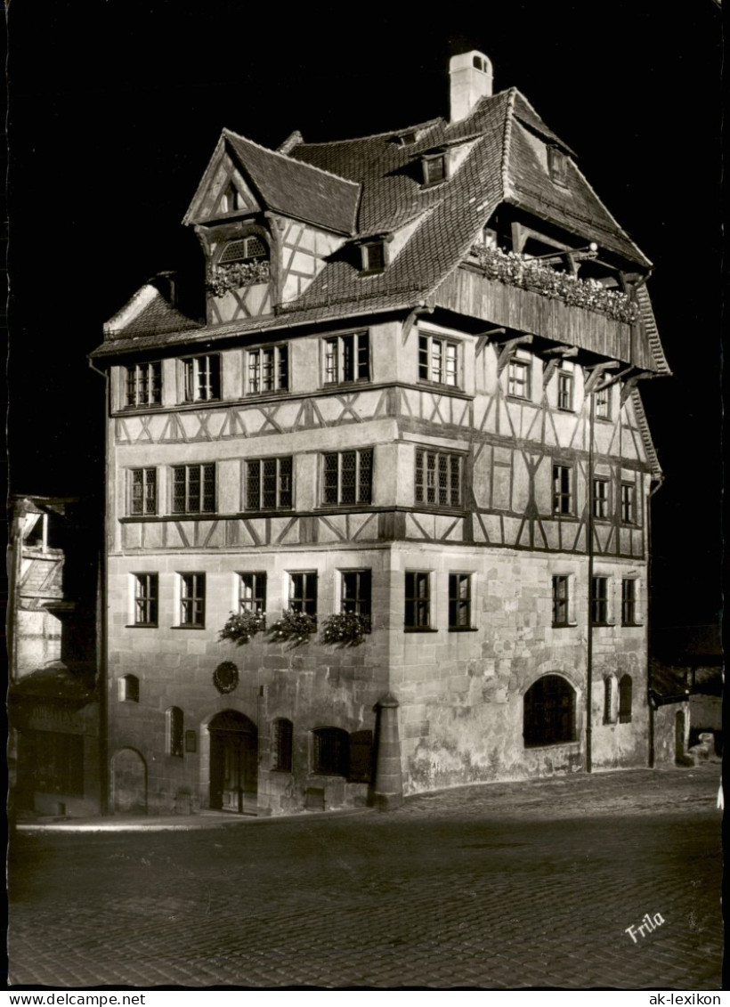 Ansichtskarte Nürnberg Albrecht-Dürer-Haus Am Abend/Nacht 1960 - Nuernberg