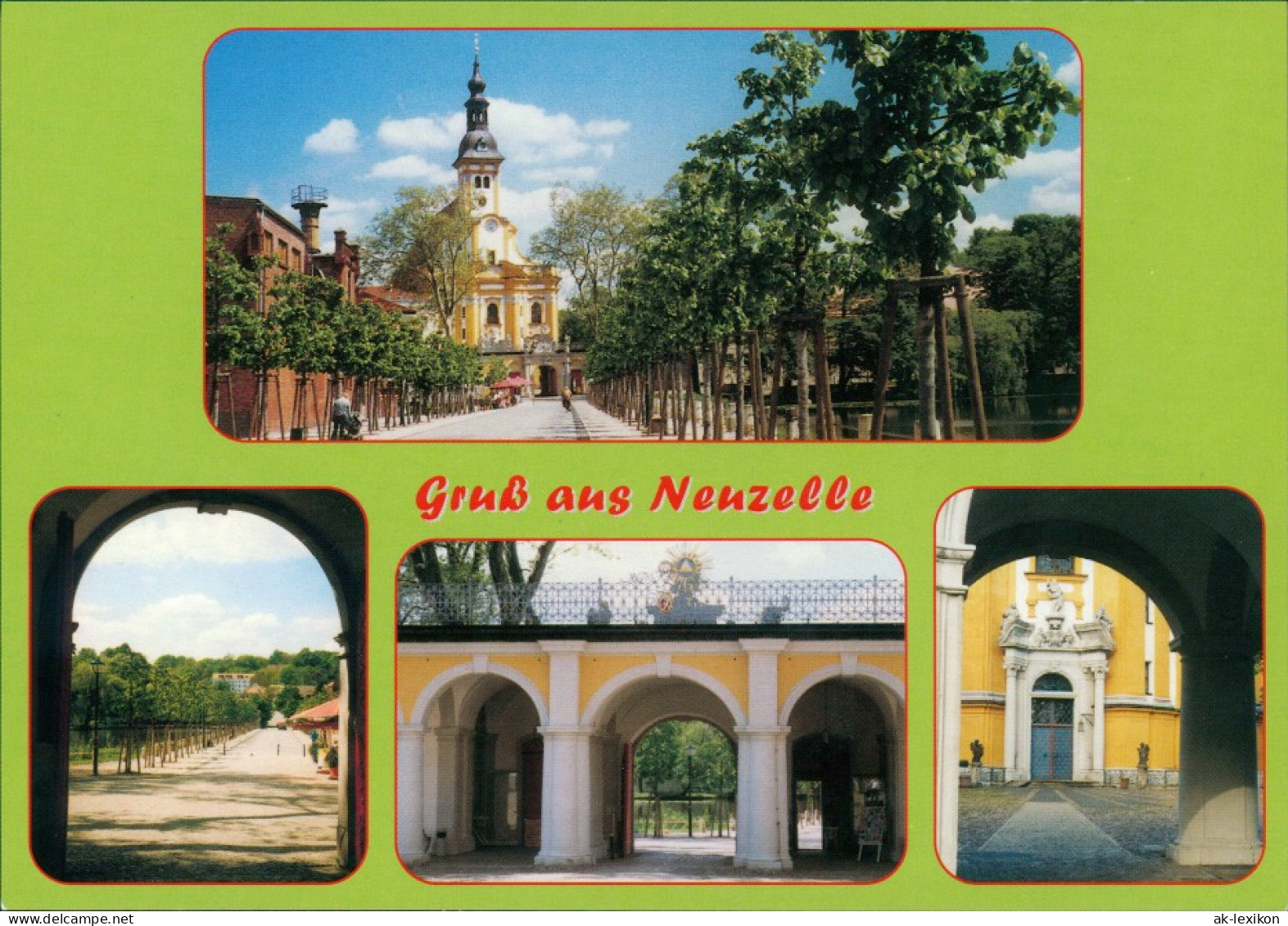 Neuzelle Allee Zum Kloster, Klosterportal, Ansichten Durch Das Portal 1995 - Neuzelle