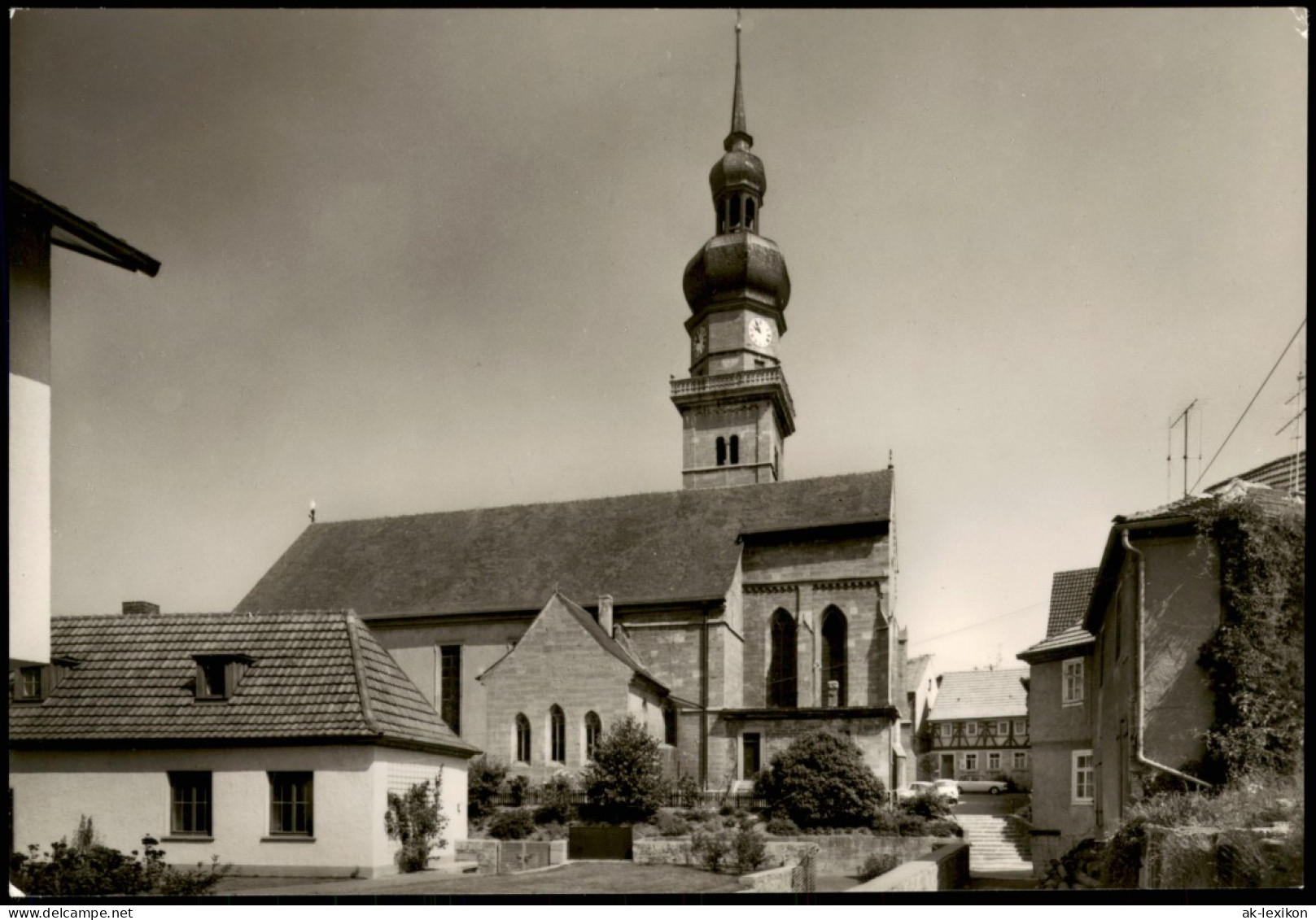 Ansichtskarte Mellrichstadt Ortspartie An Der Kirche 1960 - Mellrichstadt