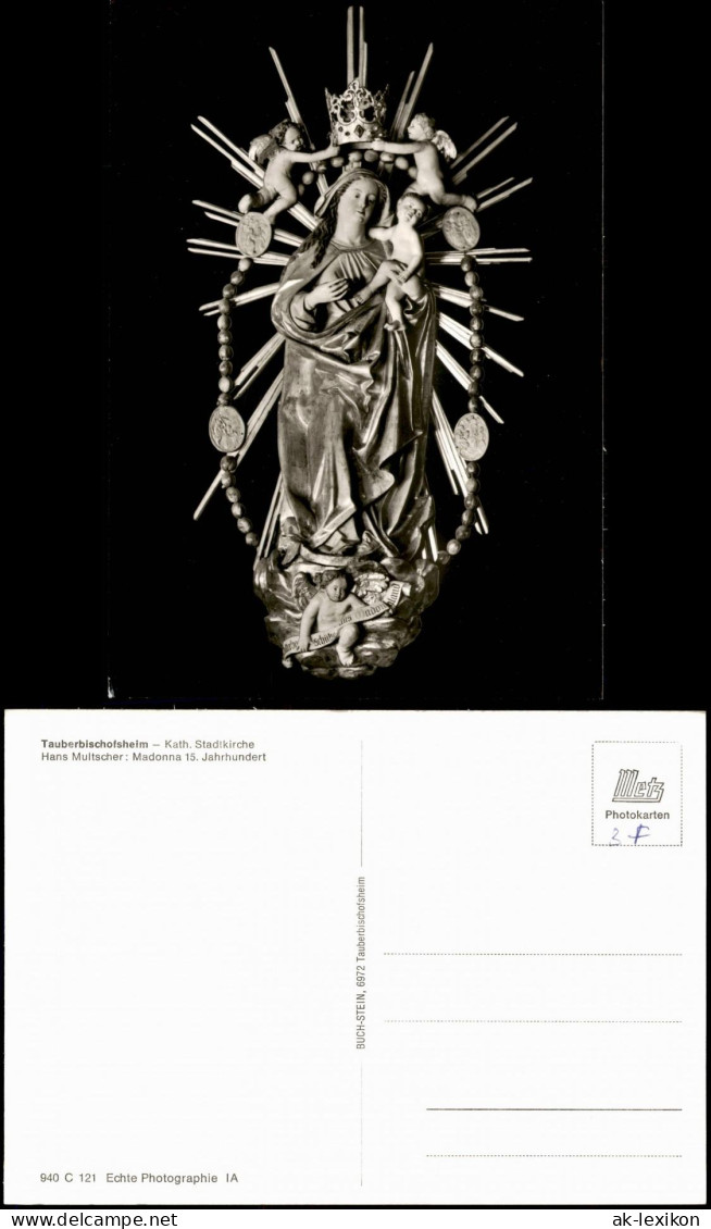 Tauberbischofsheim Madonna-Skulptur I.d. Kath. Stadtkirche St. Martin 1960 - Tauberbischofsheim