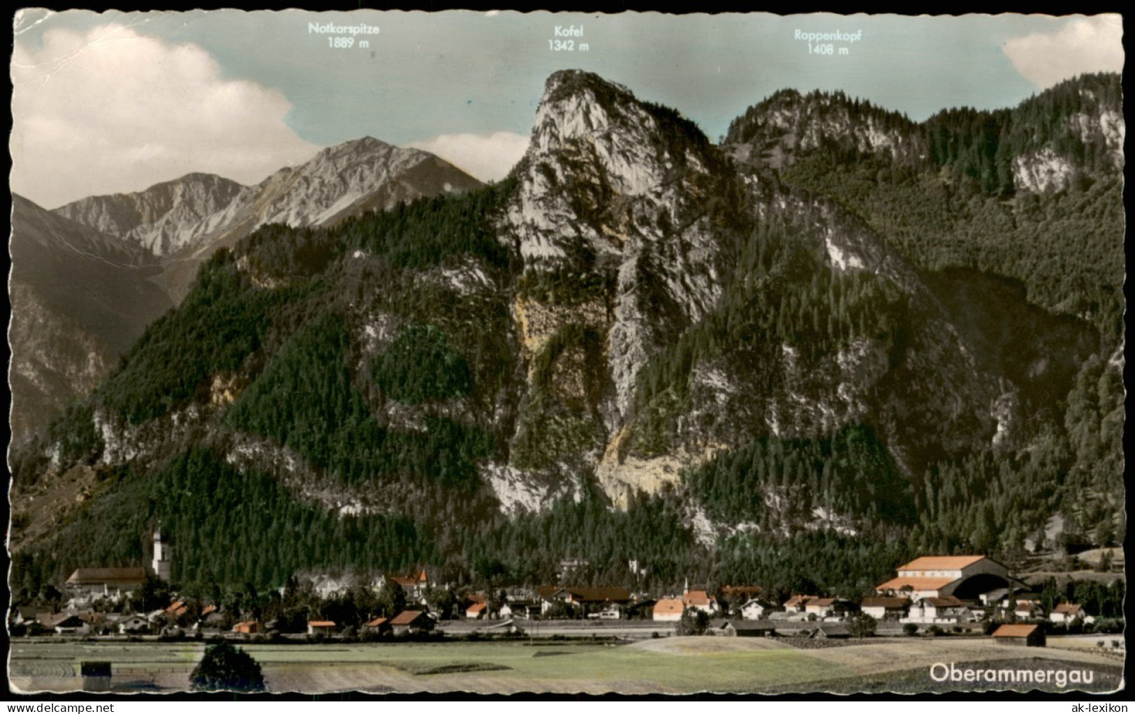 Ansichtskarte Oberammergau Panorama-Ansicht Des Passionsspieldorfes 1961 - Oberammergau