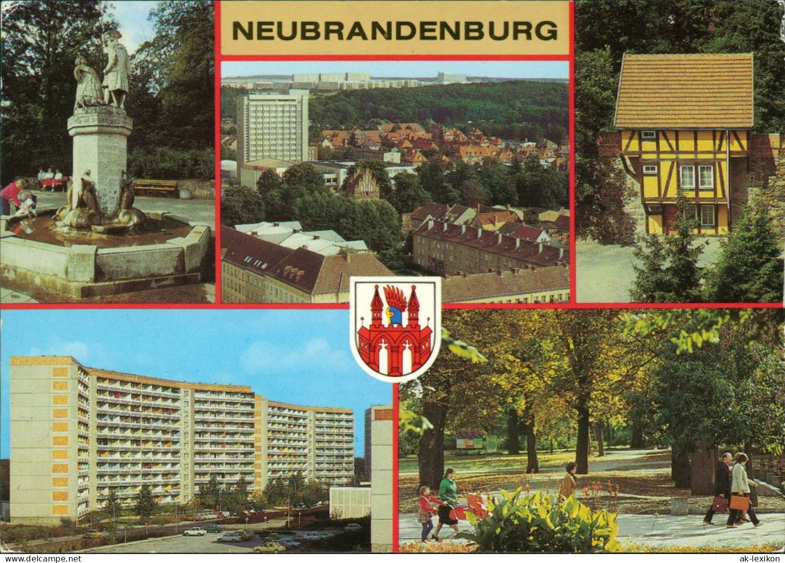 Neubrandenburg Mudder-Schulten-brunnen, Ostvorstadt, Einsteinstraße G1988 - Neubrandenburg