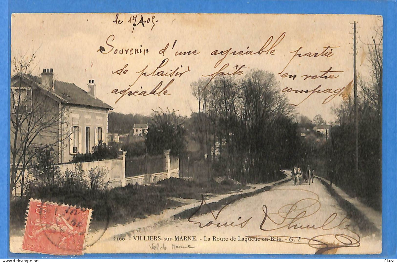 94 - Val De Marne - Villiers Sur Marne - La Route De Laqueue En Brie (N15556) - Villiers Sur Marne