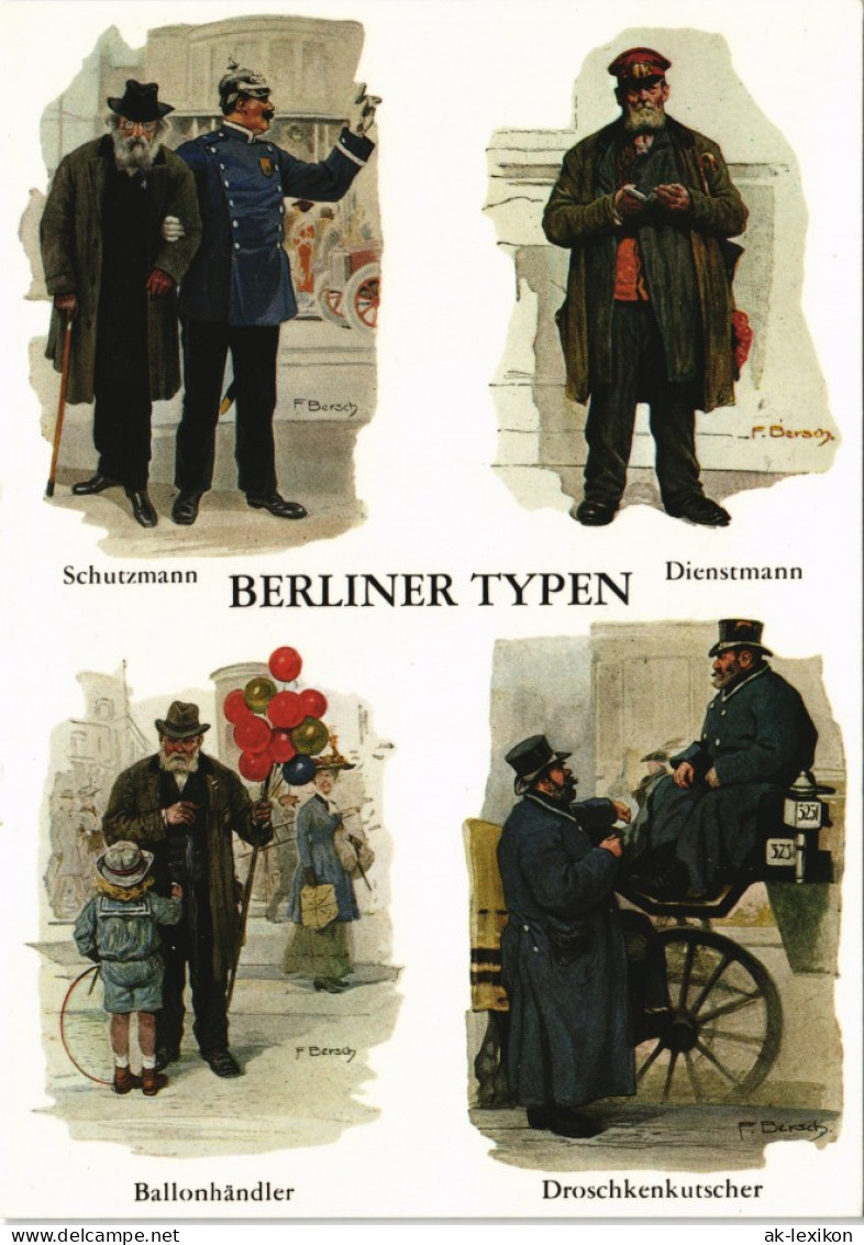Berlin Berliner Typen Schutzmann,   Ballonhändler & Droschkenkutscher 2000 - Sonstige & Ohne Zuordnung