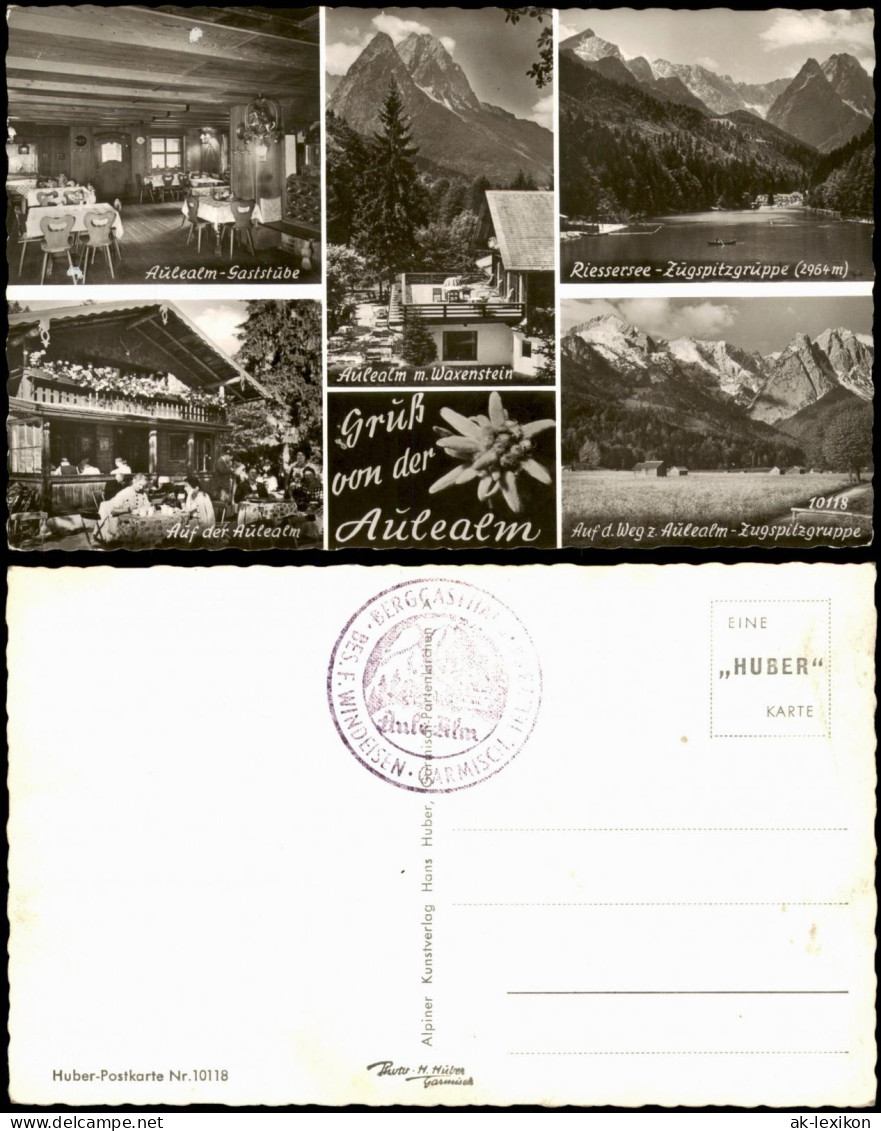 Garmisch-Partenkirchen Umland-Ansichten Gruß Von Der Aulealm 1960 - Garmisch-Partenkirchen