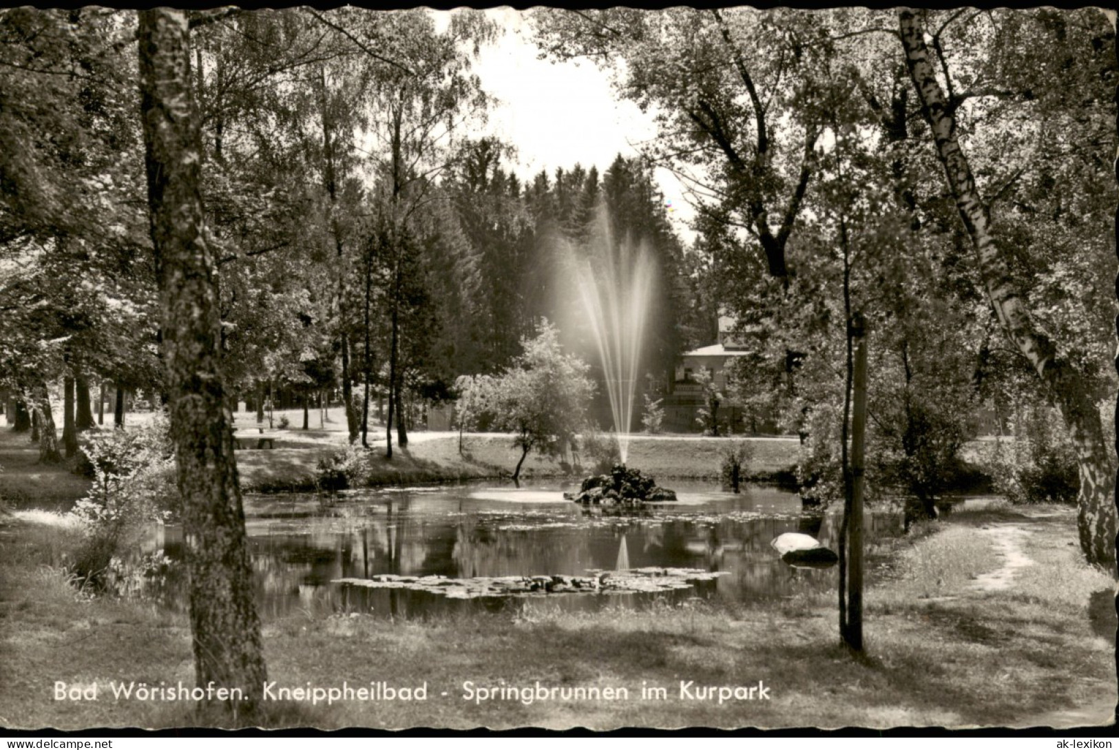 Ansichtskarte Bad Wörishofen Kneippheilbad - Springbrunnen Im Kurpark 1965 - Bad Woerishofen