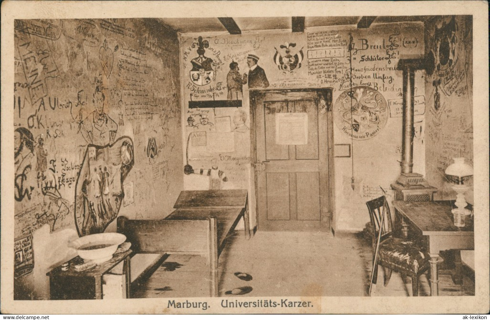 Ansichtskarte Marburg An Der Lahn Universität - Karzer 1924 - Marburg